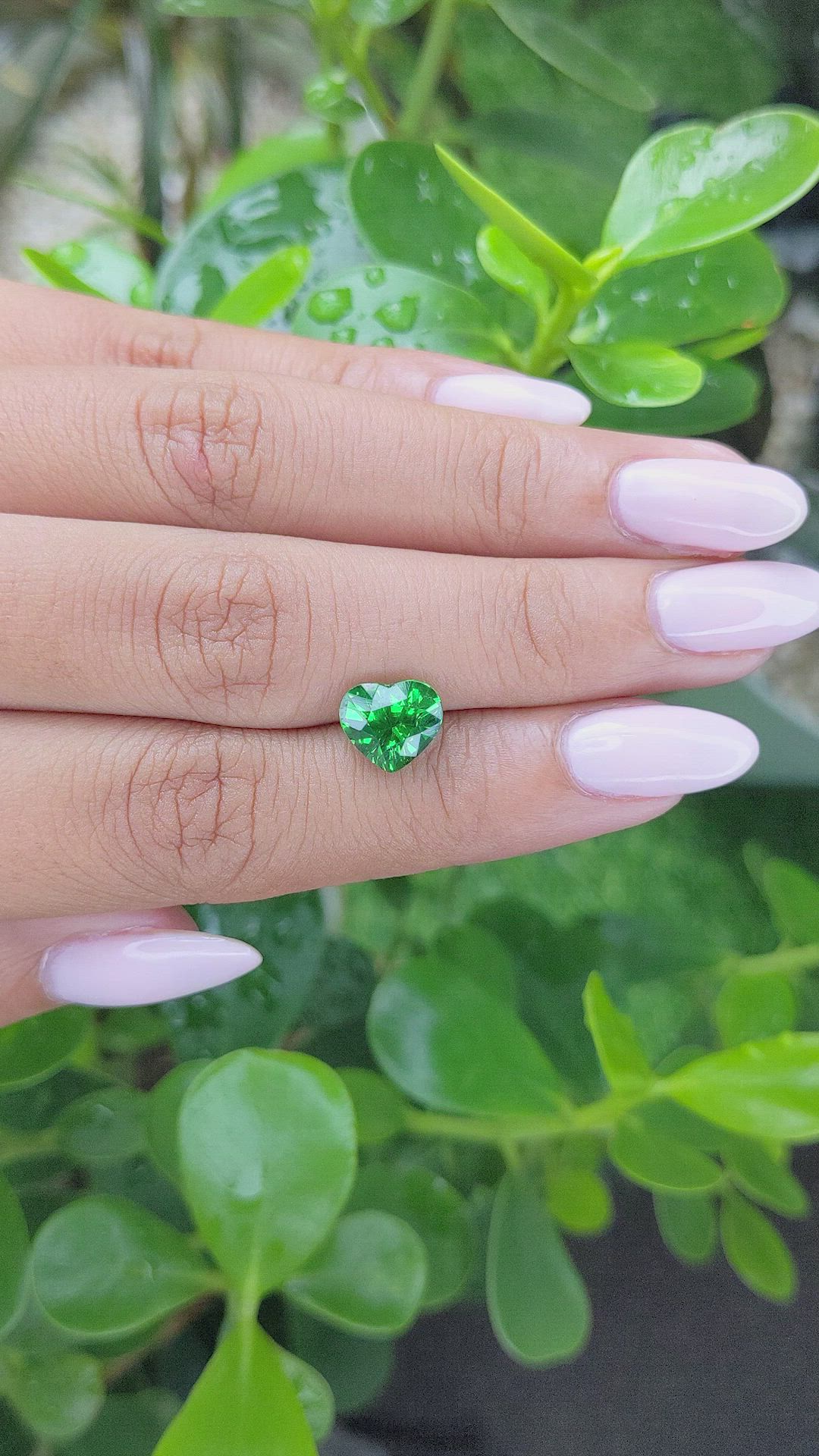 2.53 Ct. Tsavorite Garnet from Tanzania Size Video