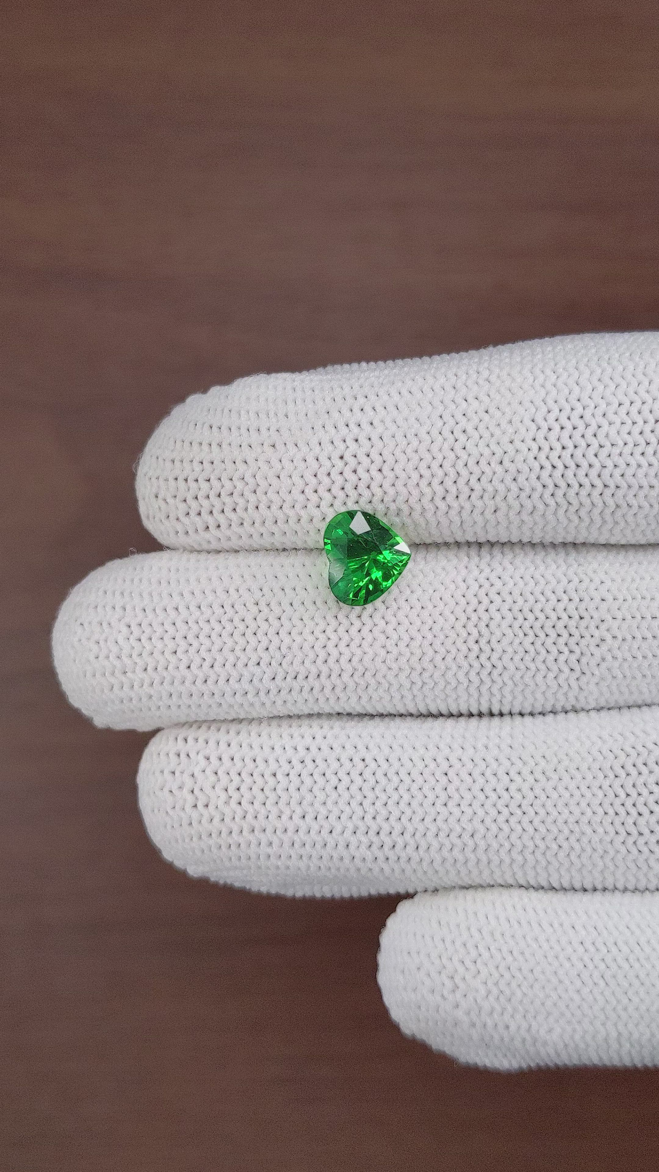 2.53 Ct. Tsavorite Garnet from Tanzania Size Video