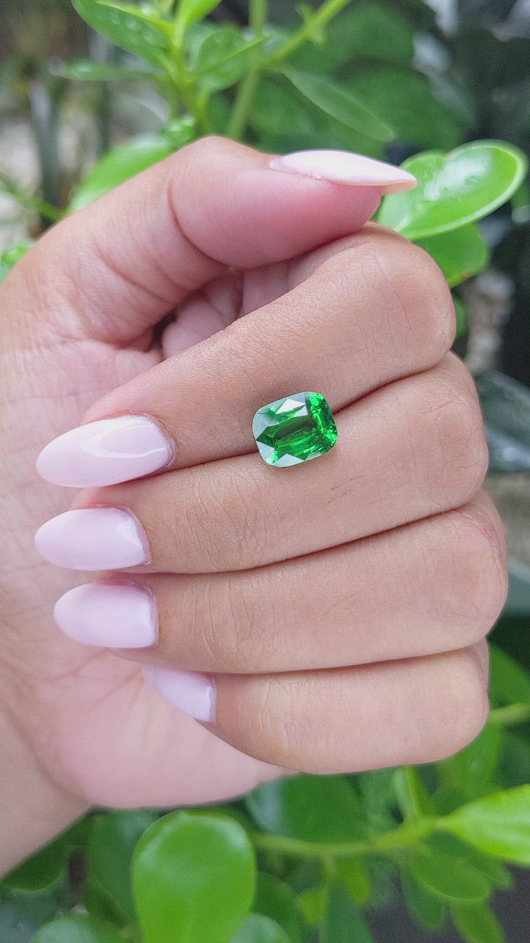 3.02 Ct. Tsavorite Garnet from Tanzania Size Video