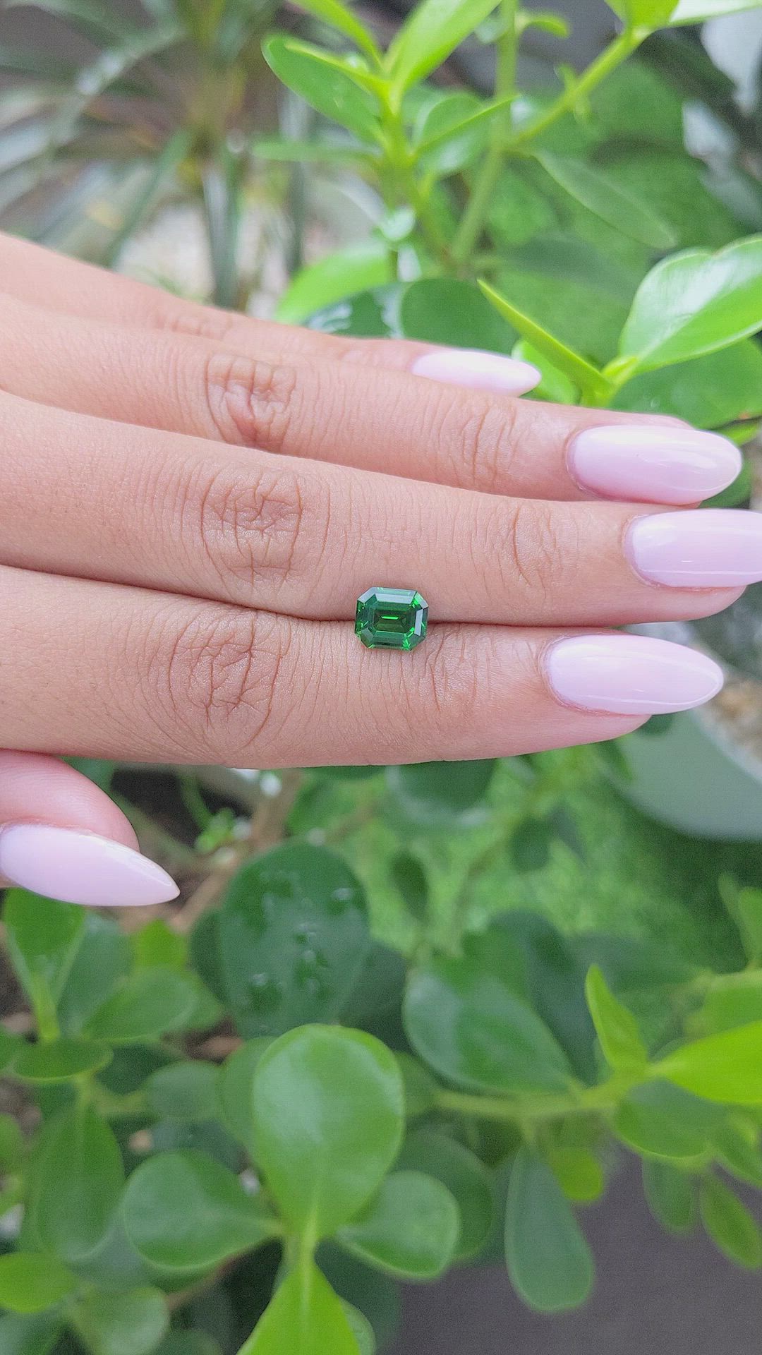 1.54 Ct. Tsavorite Garnet from Kenya Size Video