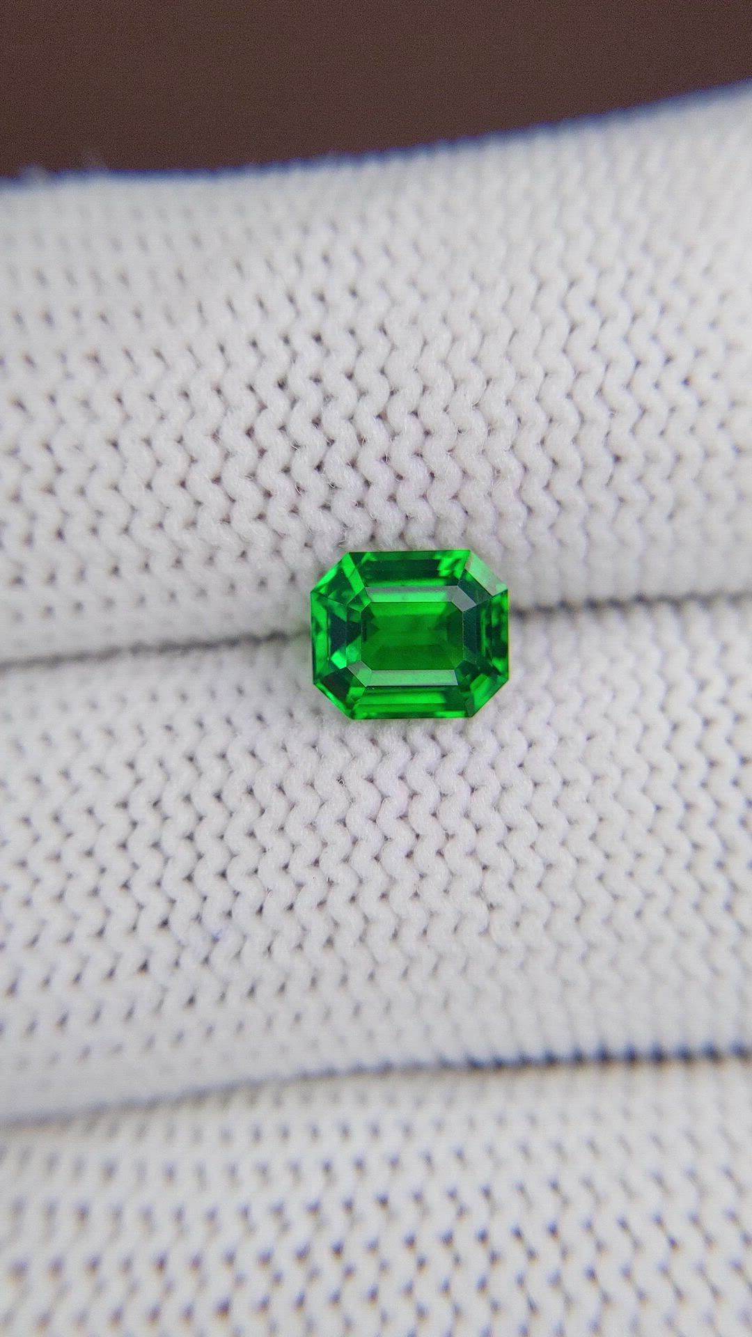 1.54 Ct. Tsavorite Garnet from Kenya Size Video