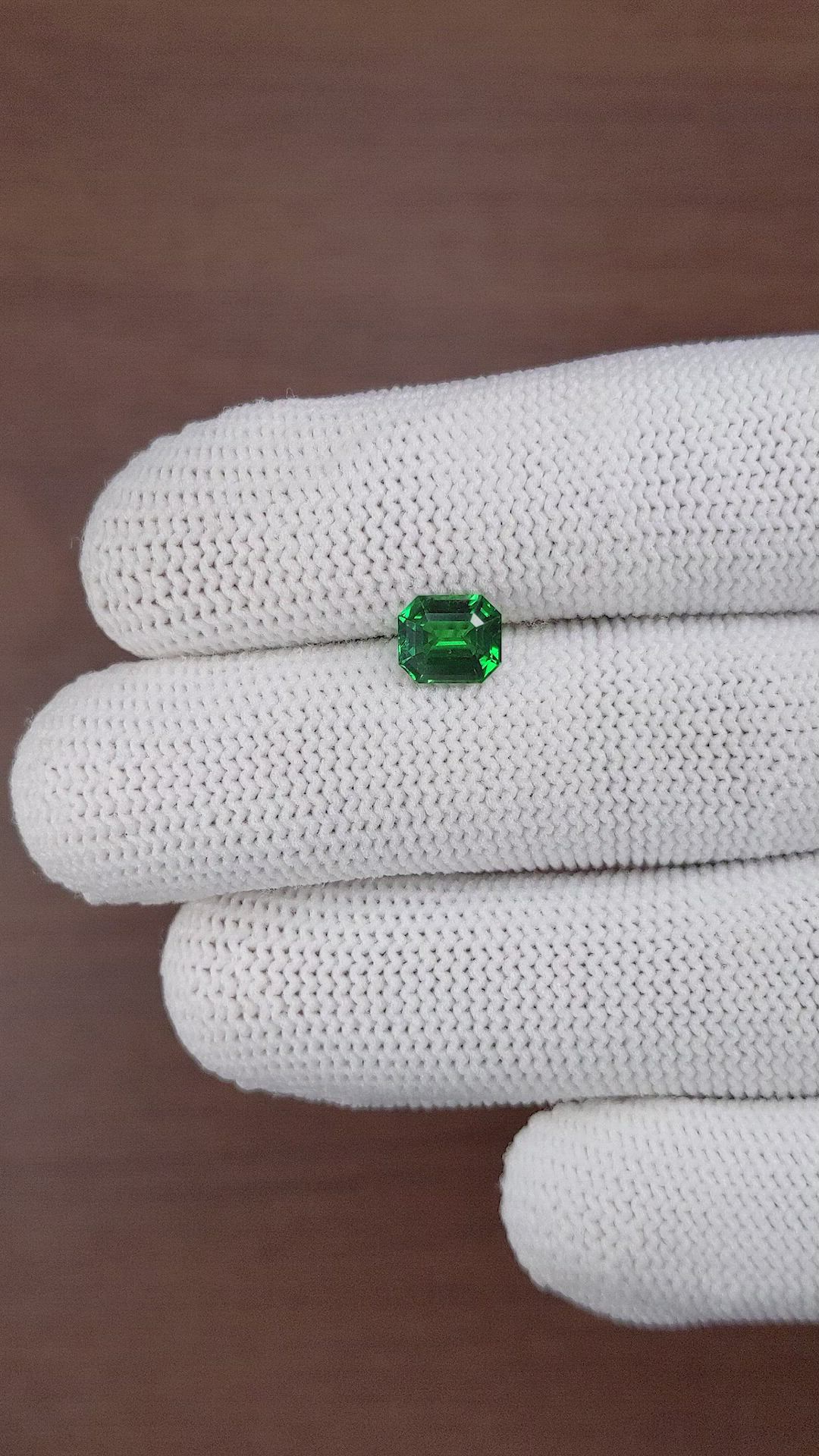 1.54 Ct. Tsavorite Garnet from Kenya Size Video