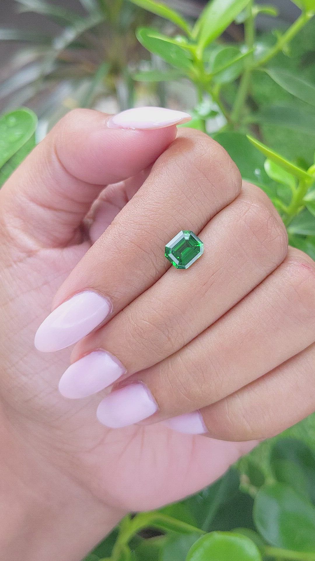 1.54 Ct. Tsavorite Garnet from Kenya Size Video