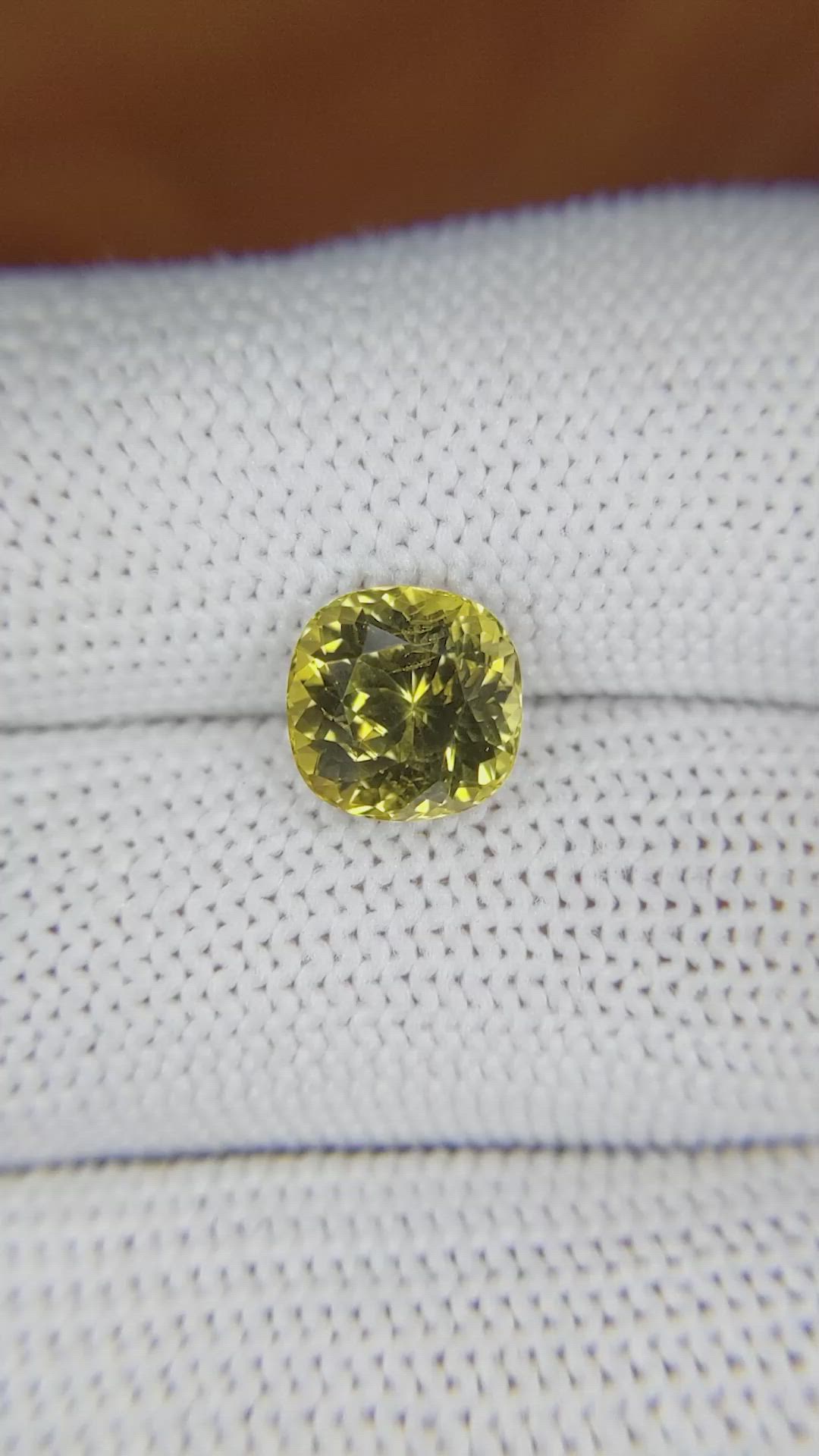 3.04 Ct. Chrysoberyl from Ceylon (Sri Lanka) Size Video
