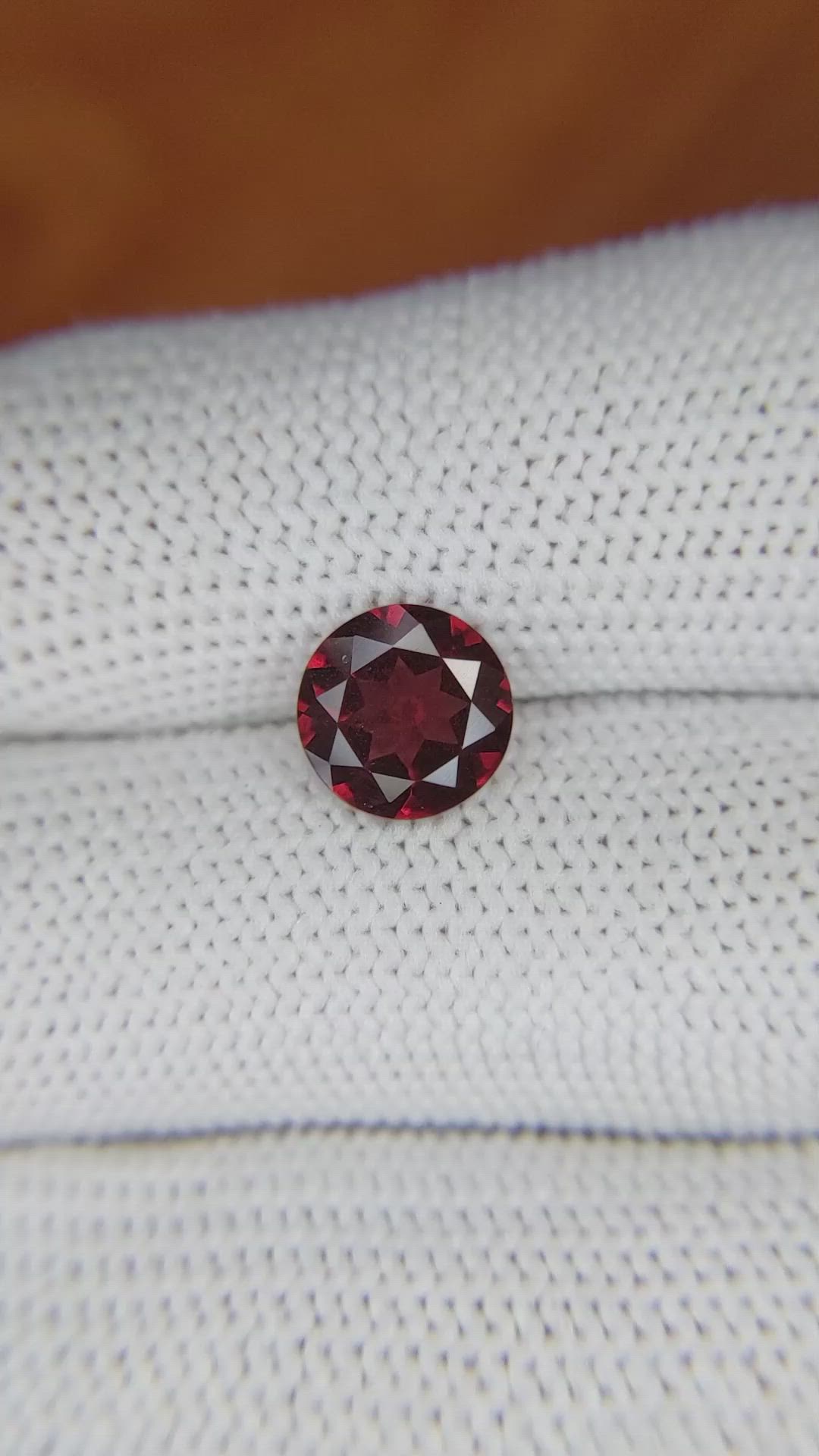 2.01 Ct. Garnet from Ceylon (Sri Lanka) Size Video