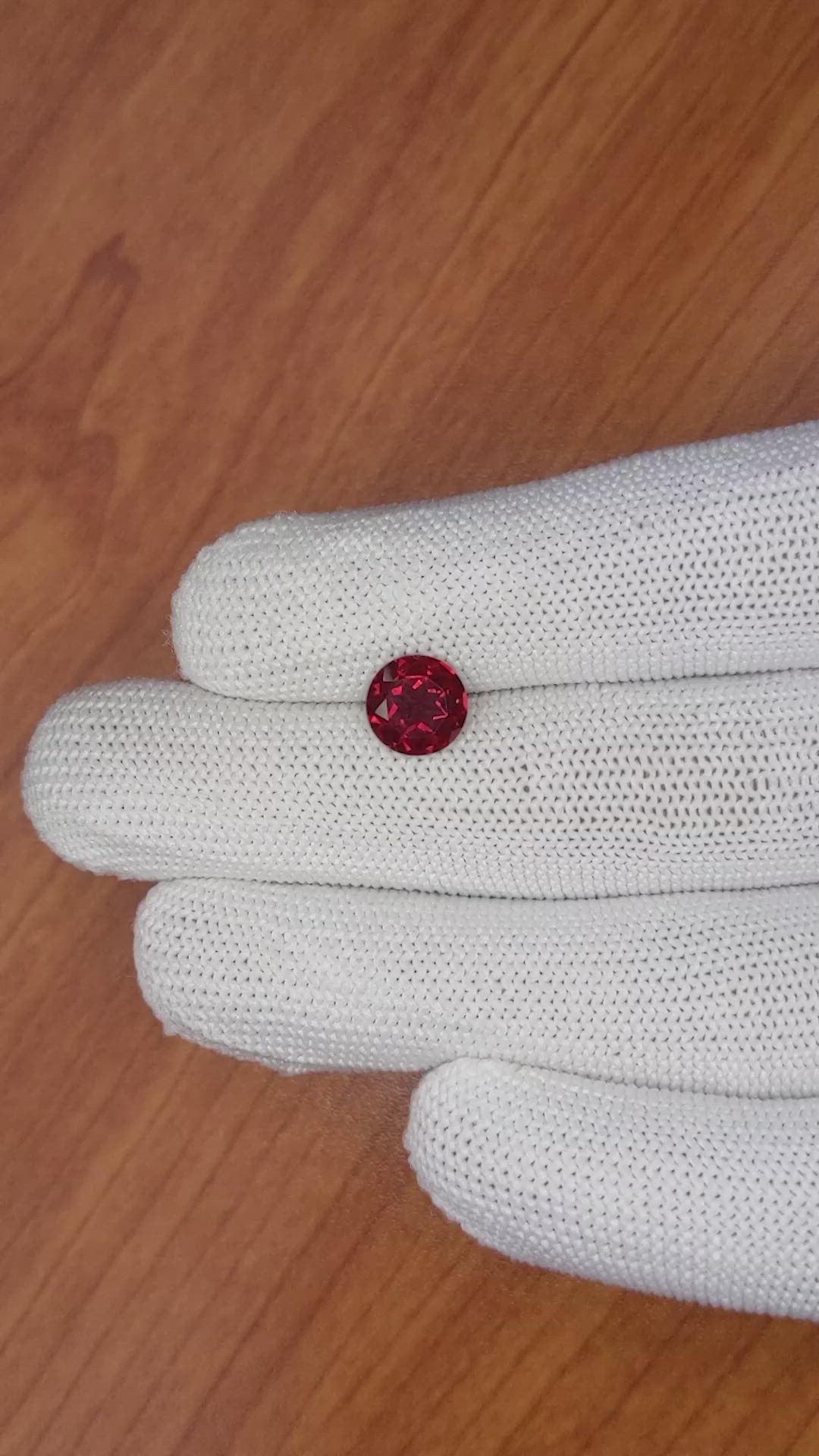 2.01 Ct. Garnet from Ceylon (Sri Lanka) Size Video