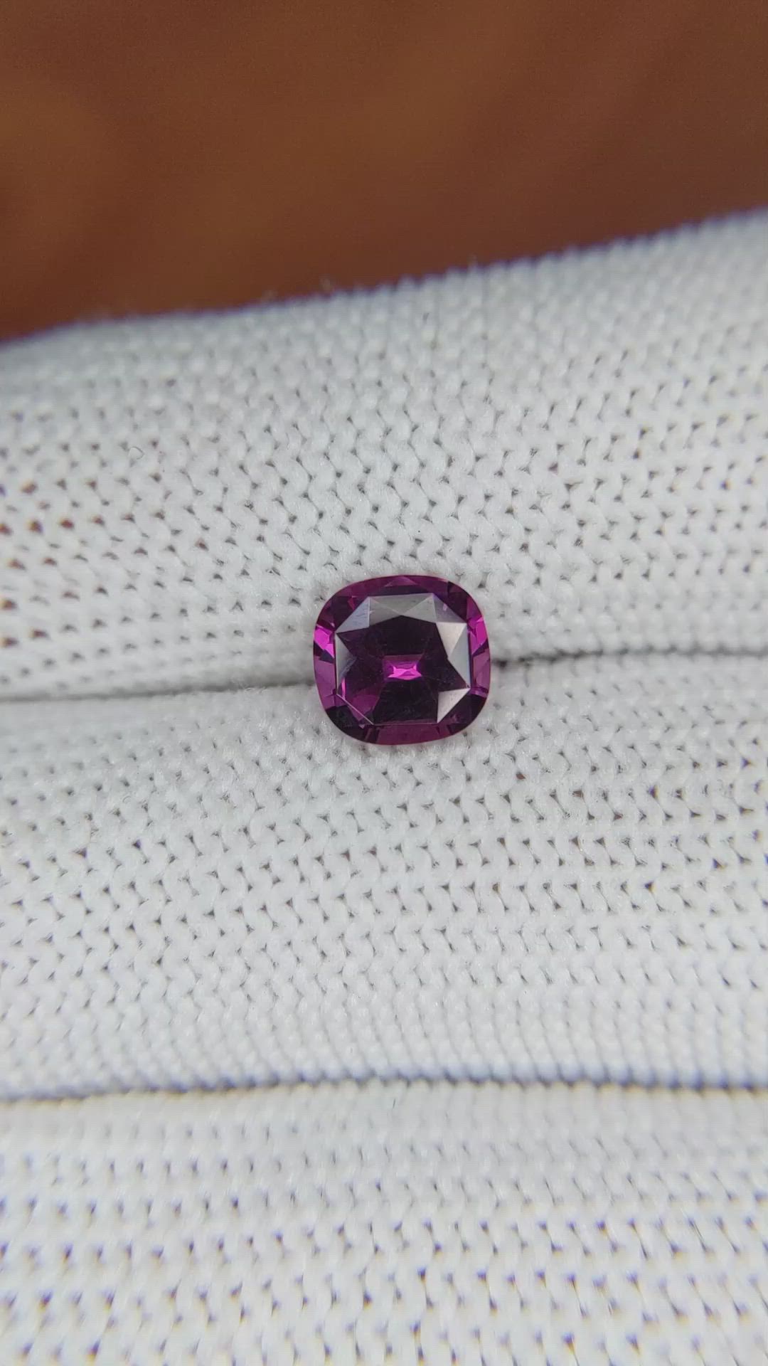 1.49 Ct. Garnet from Ceylon (Sri Lanka) Size Video