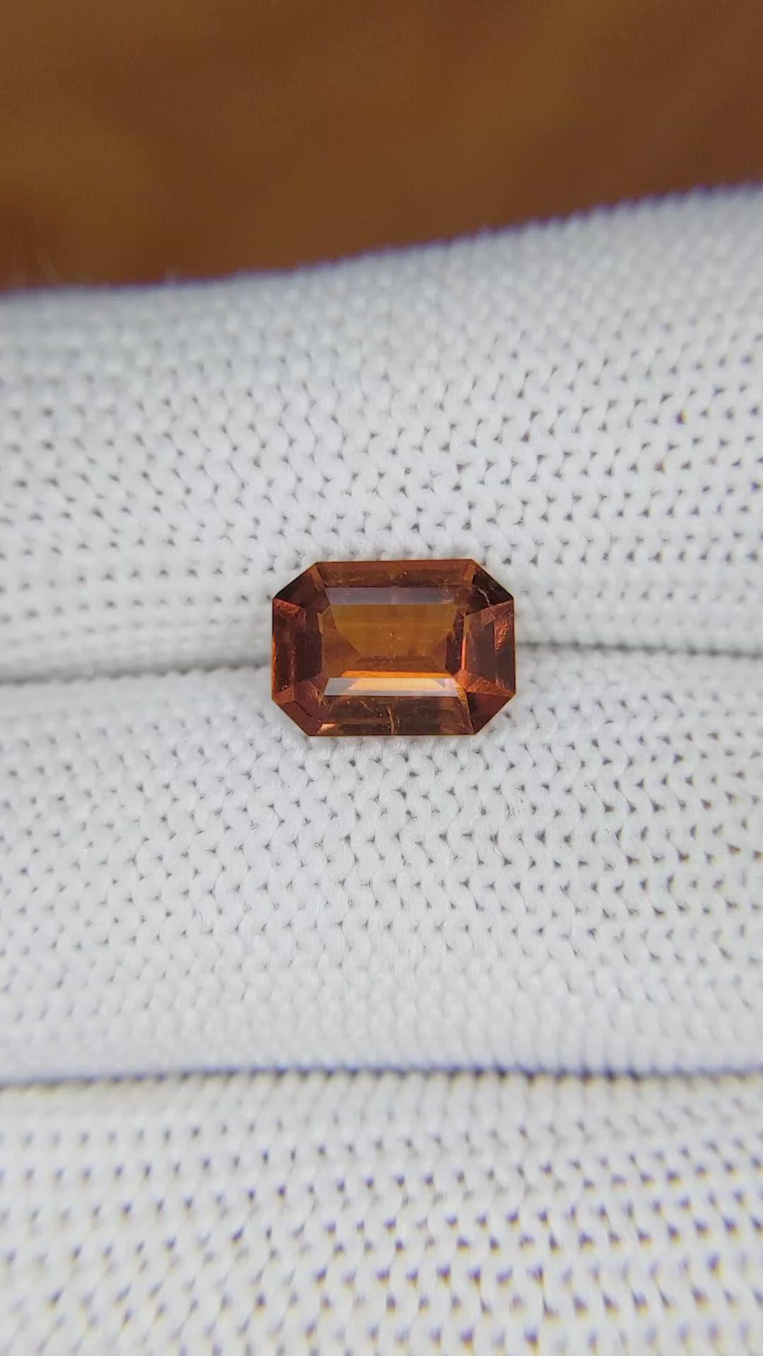 2.38 Ct. Garnet from Ceylon (Sri Lanka) Size Video