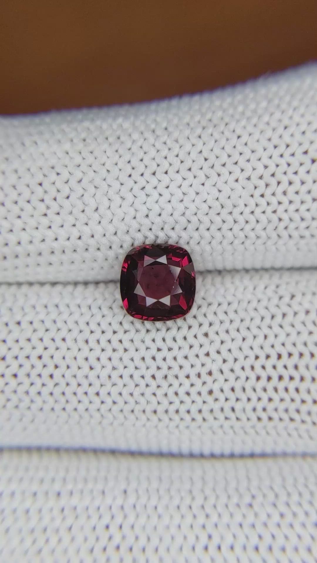 1.75 Ct. Garnet from Ceylon (Sri Lanka) Size Video