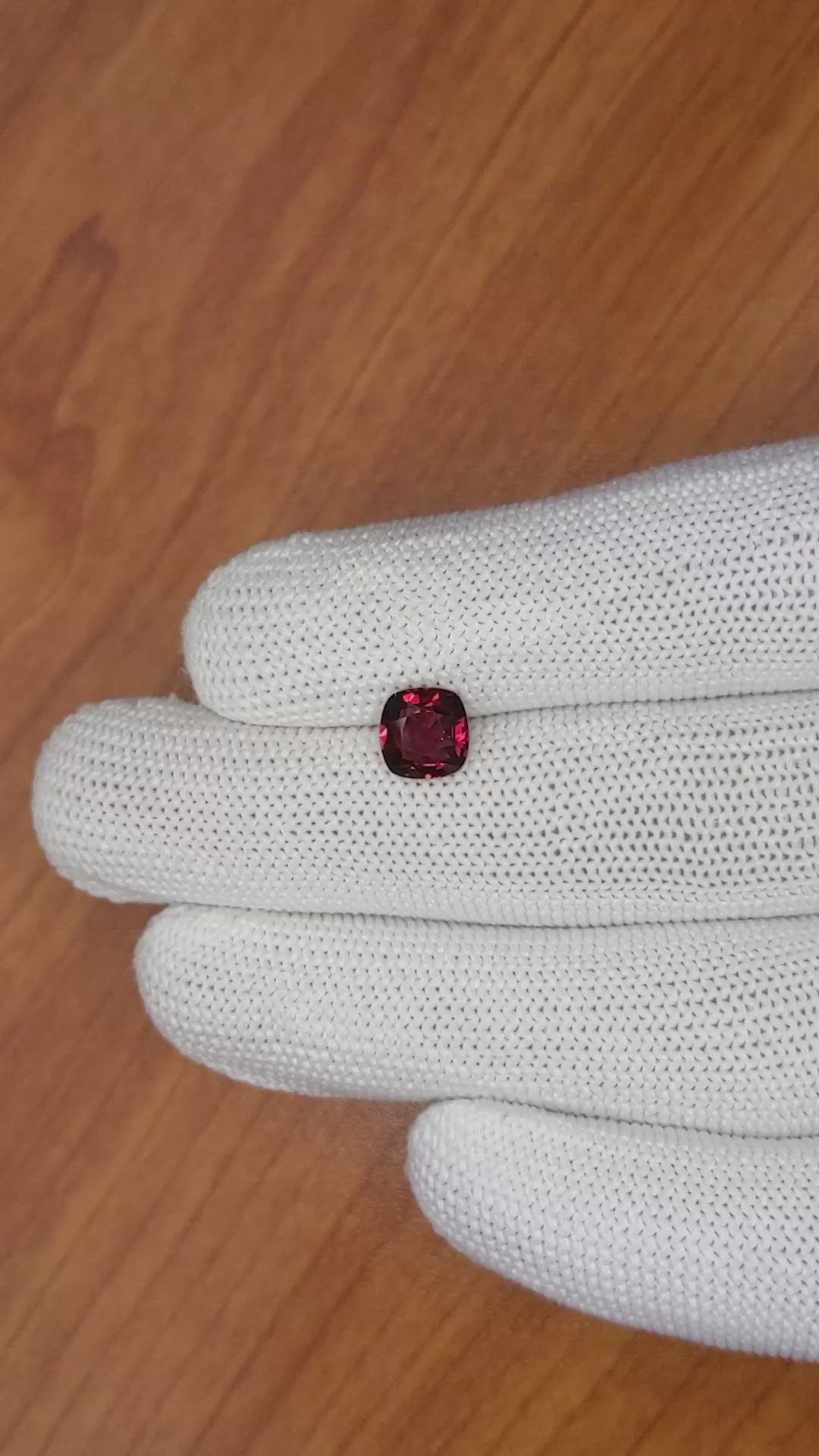 1.75 Ct. Garnet from Ceylon (Sri Lanka) Size Video