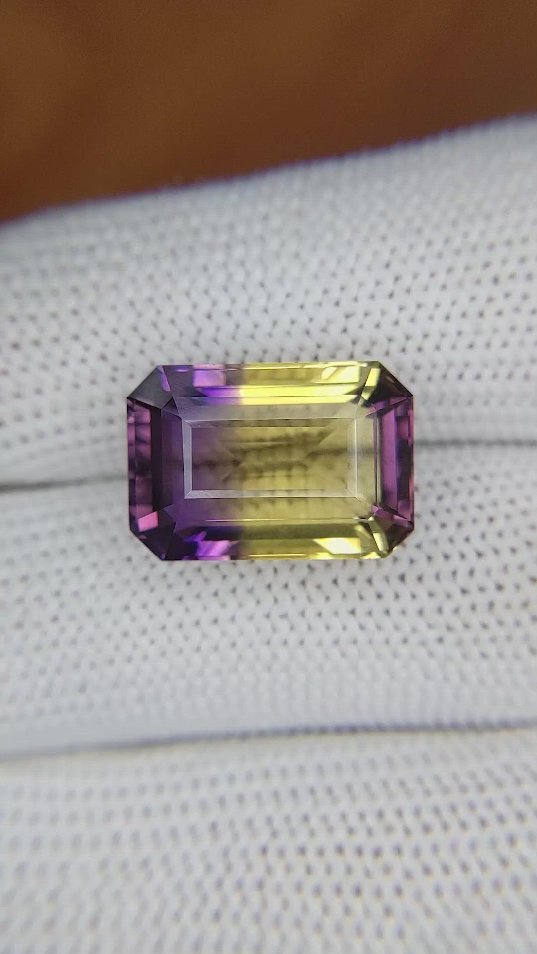 10.29 Ct. Ametrine from Ceylon (Sri Lanka) Size Video