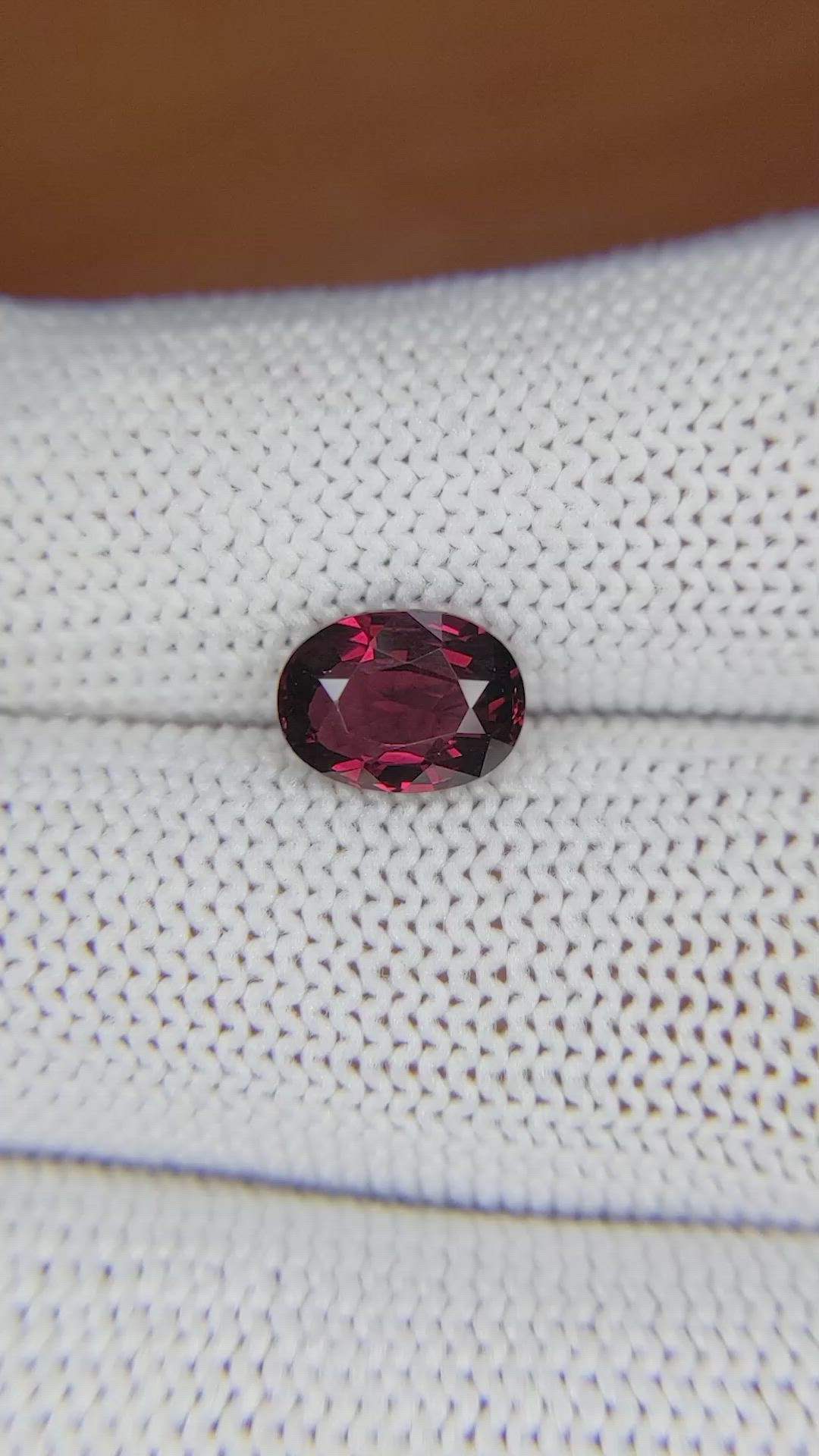 2.11 Ct. Garnet from Ceylon (Sri Lanka) Size Video