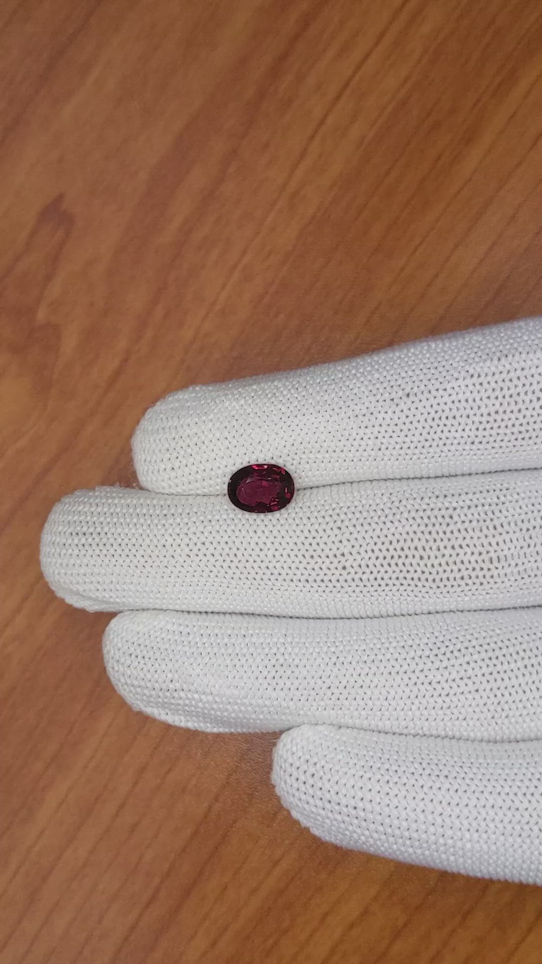 2.11 Ct. Garnet from Ceylon (Sri Lanka) Size Video
