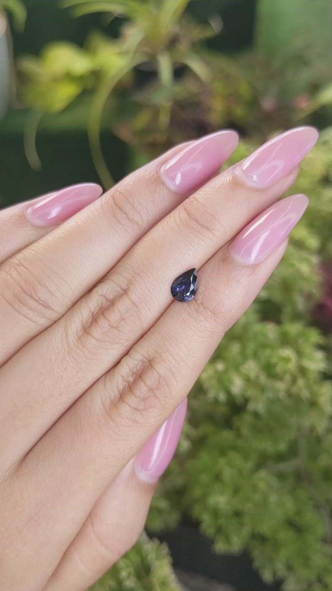 0.75 Ct. Spinel from Ceylon (Sri Lanka) Size Video