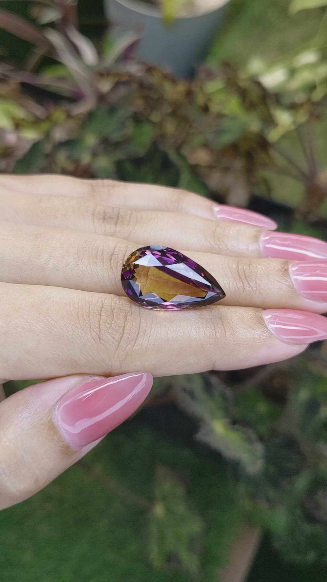 13.82 Ct. Ametrine from Ceylon (Sri Lanka) Size Video