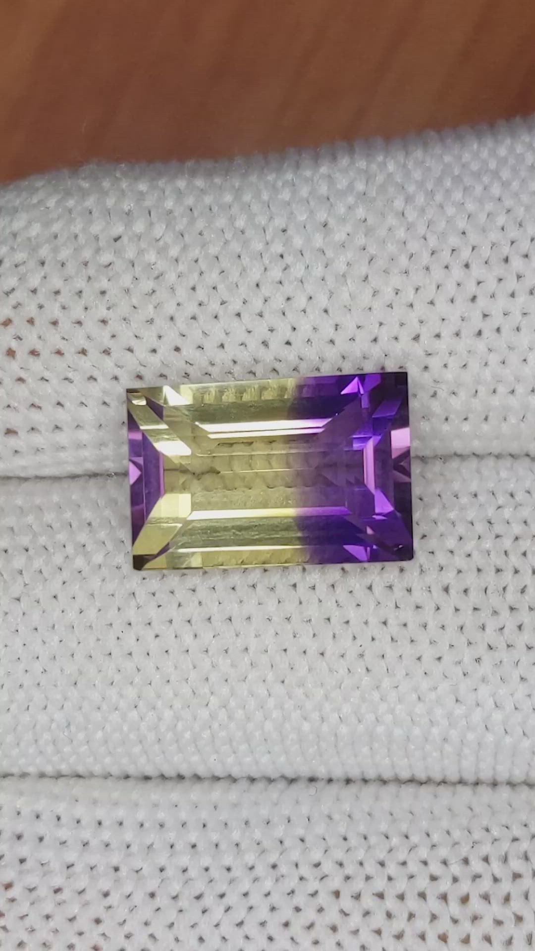 7.10 Ct. Ametrine from Ceylon (Sri Lanka) Size Video