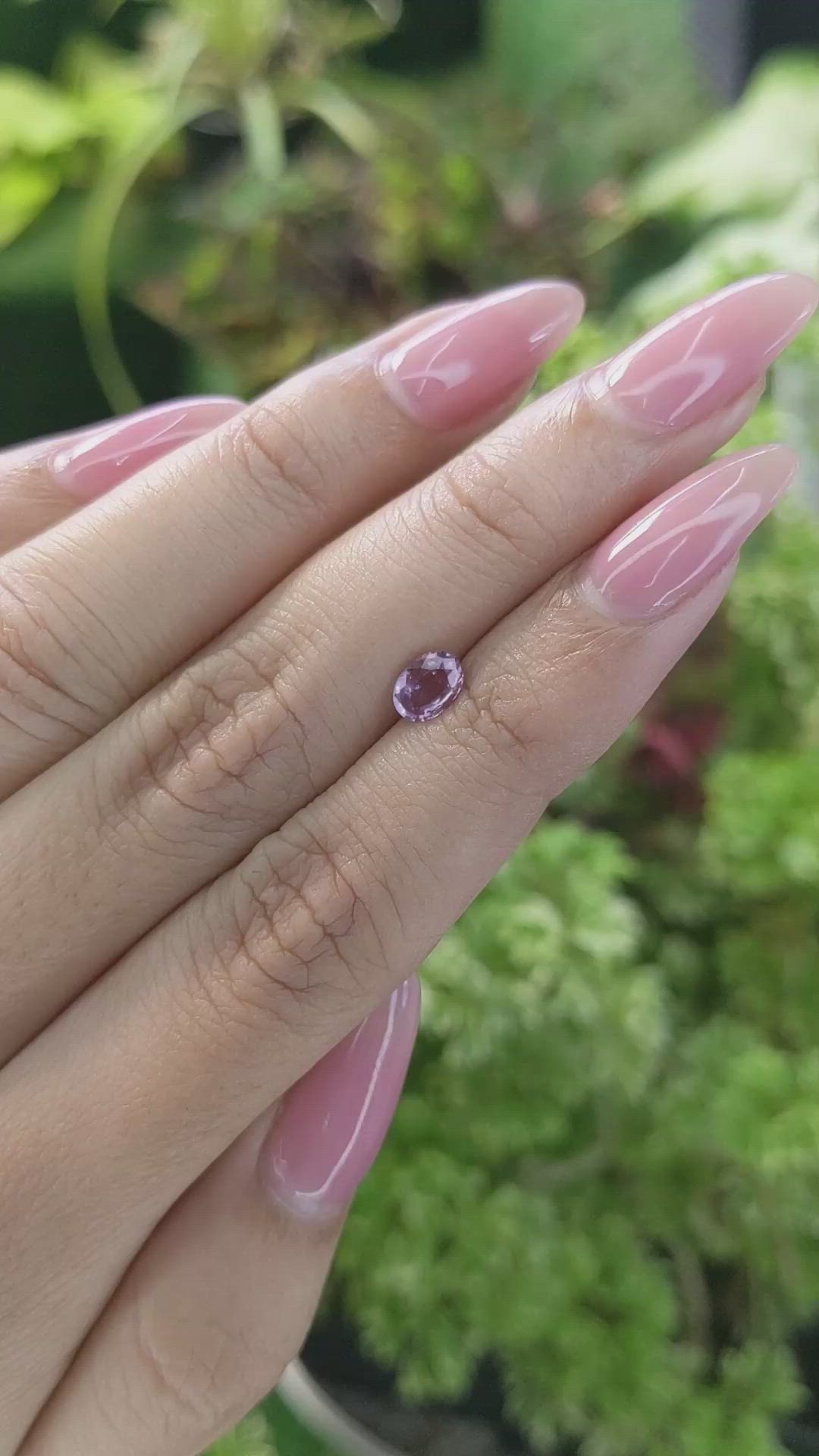 0.57 Ct. Spinel from Ceylon (Sri Lanka) Size Video