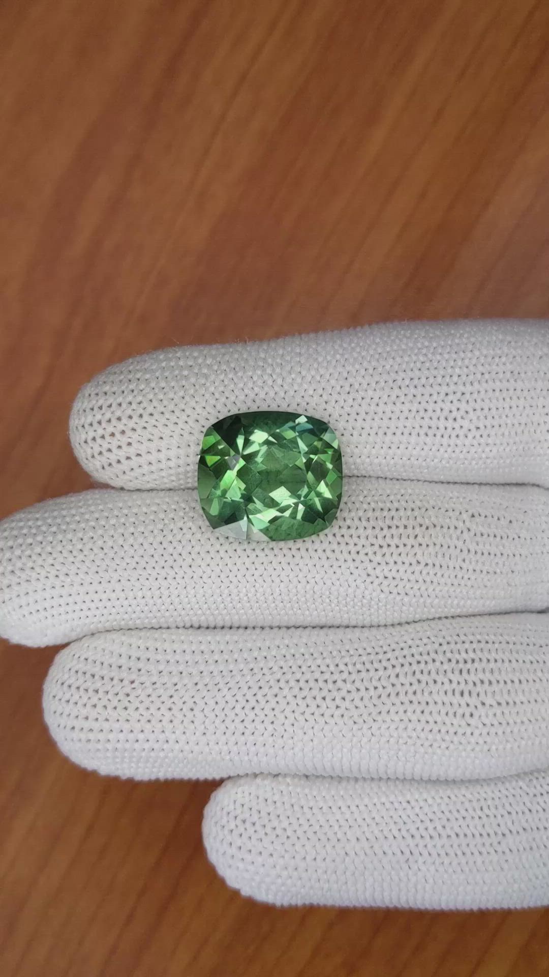 11.91 Ct. Prasiolite from Madagascar Size Video