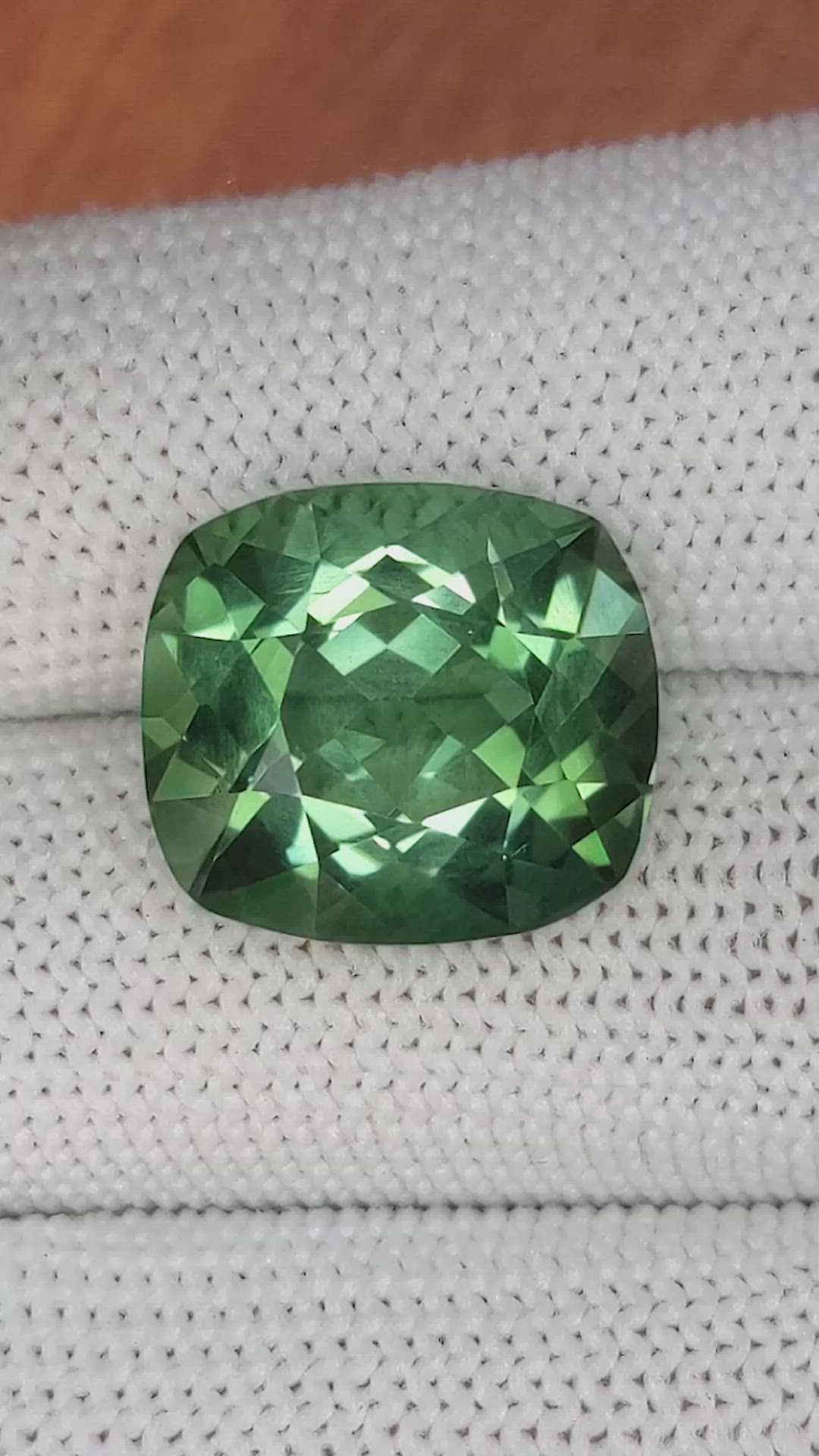 11.91 Ct. Prasiolite from Madagascar Size Video