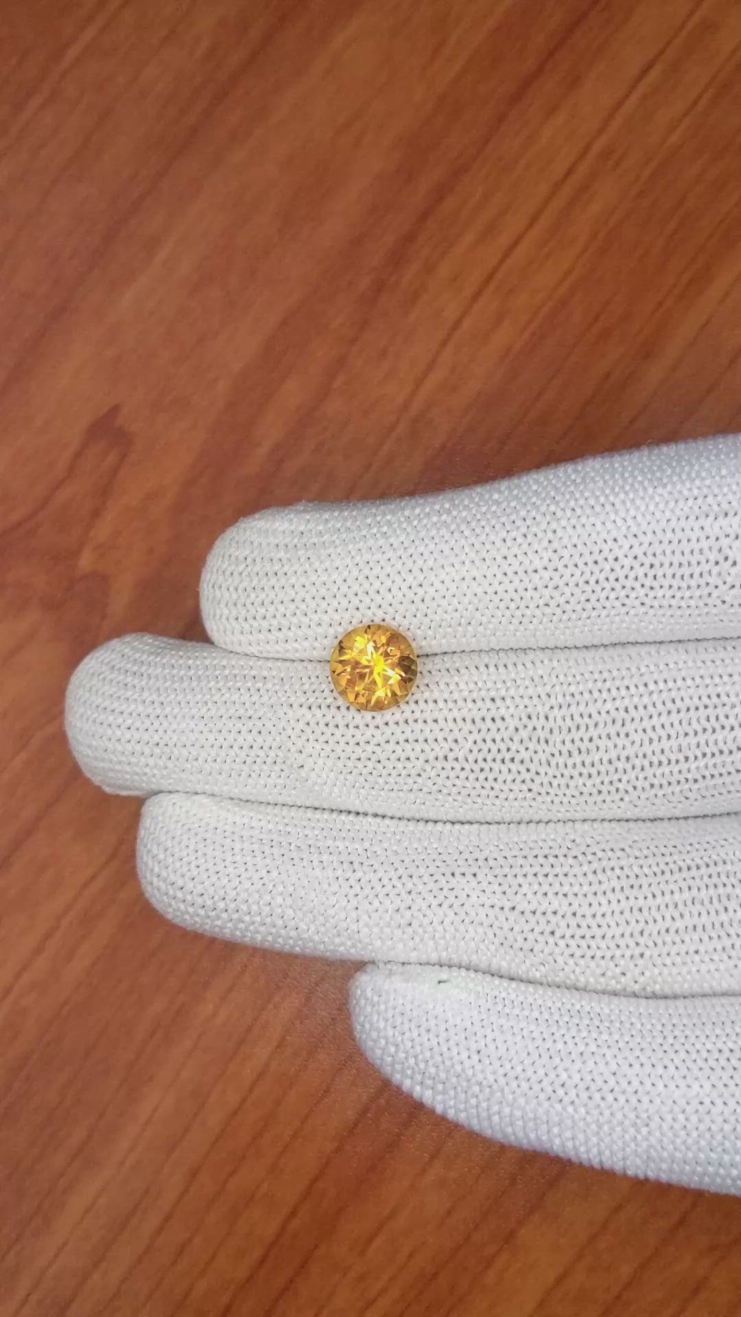 2.04 Ct. Citrine from Ceylon (Sri Lanka) Size Video