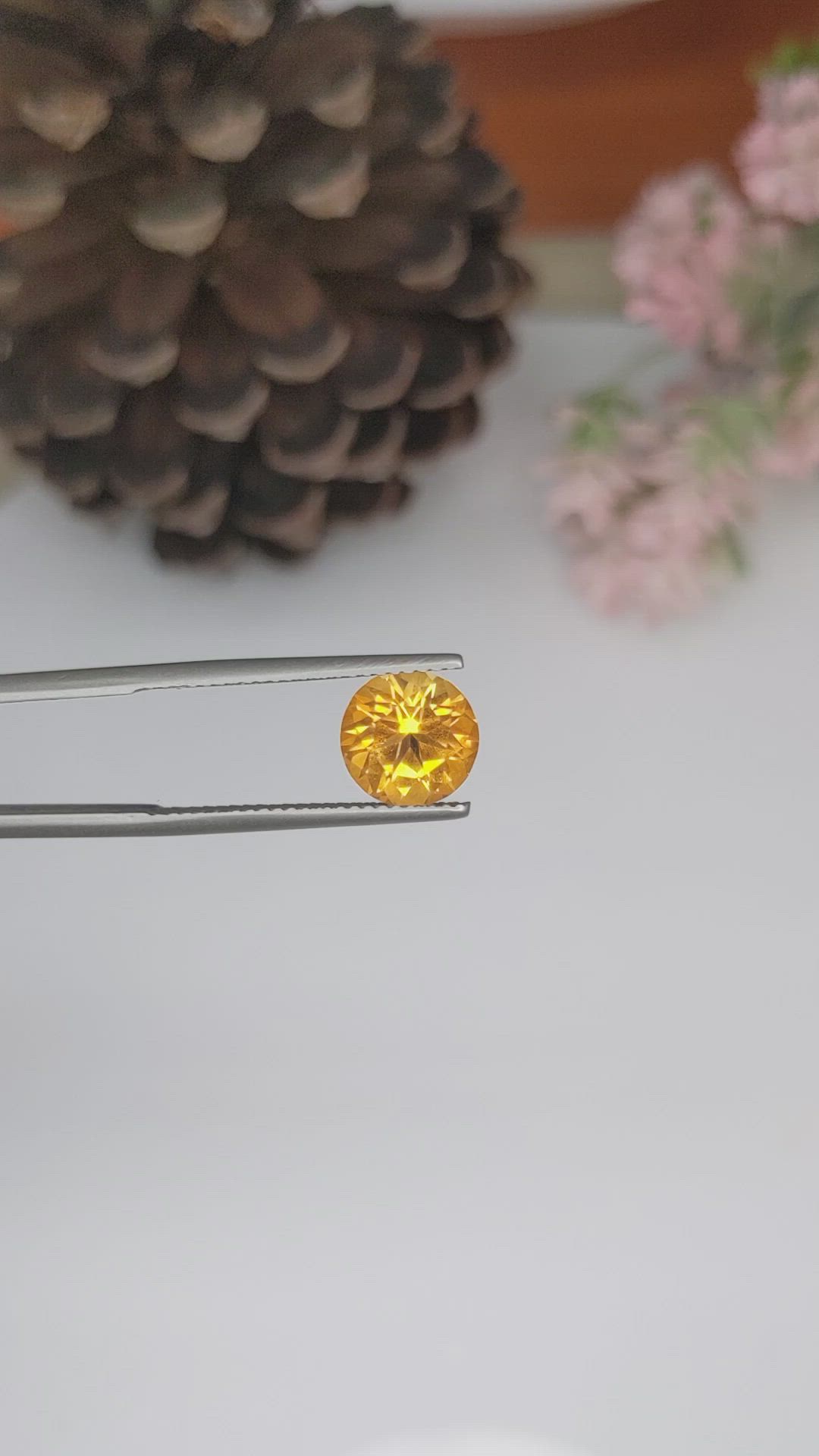 2.04 Ct. Citrine from Ceylon (Sri Lanka) Size Video