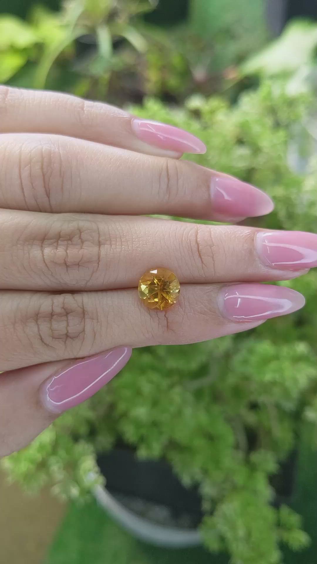 2.04 Ct. Citrine from Ceylon (Sri Lanka) Size Video