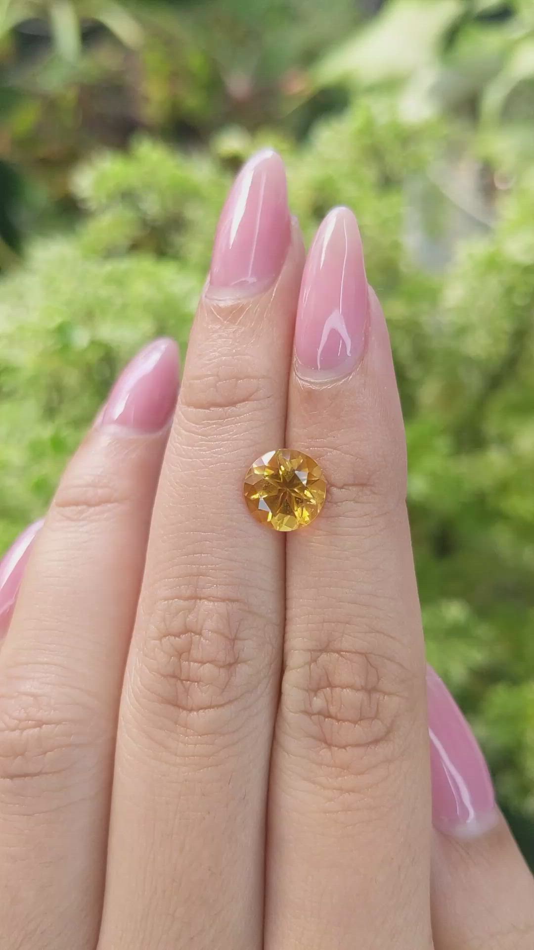 2.04 Ct. Citrine from Ceylon (Sri Lanka) Size Video