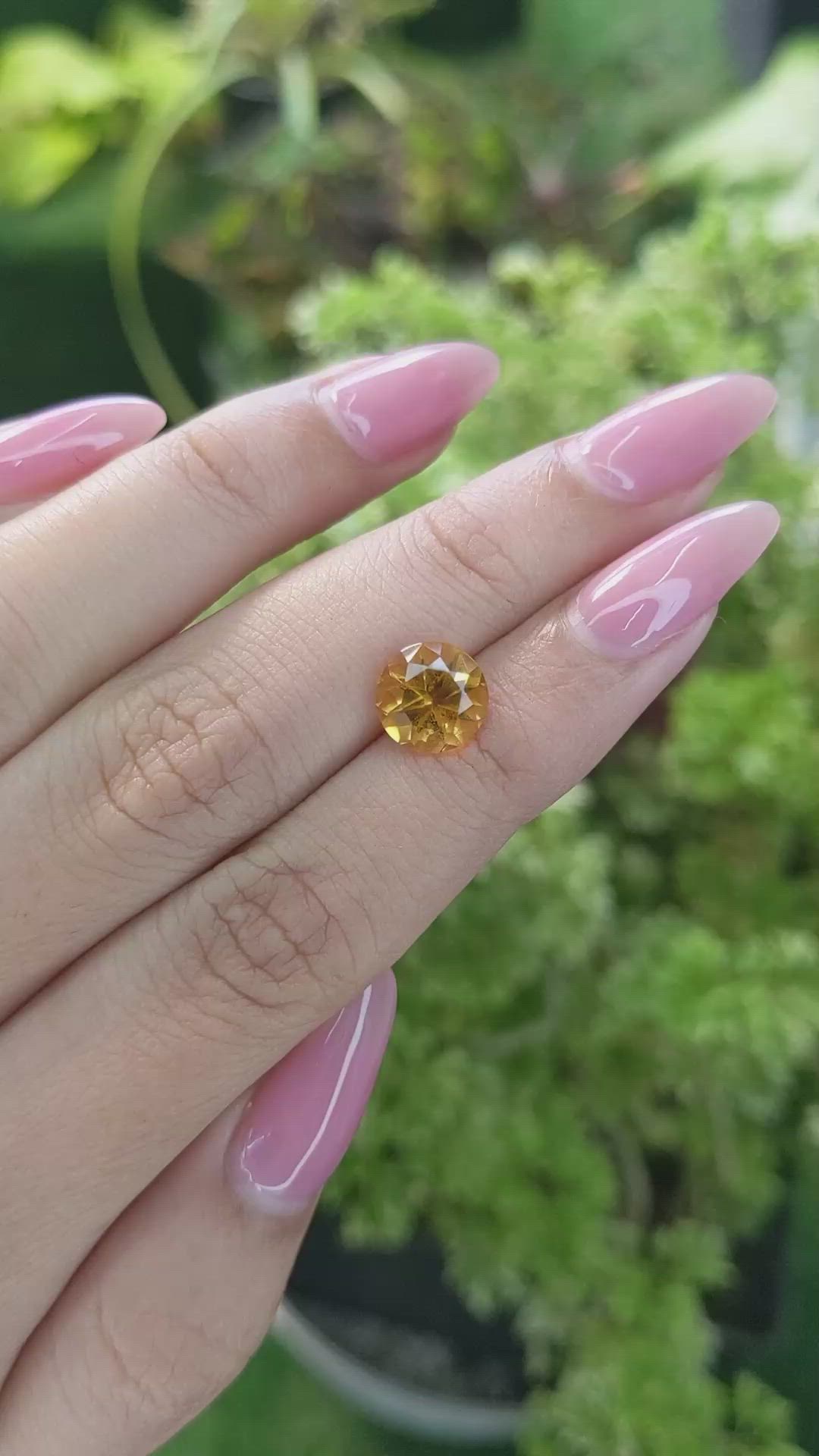 2.04 Ct. Citrine from Ceylon (Sri Lanka) Size Video