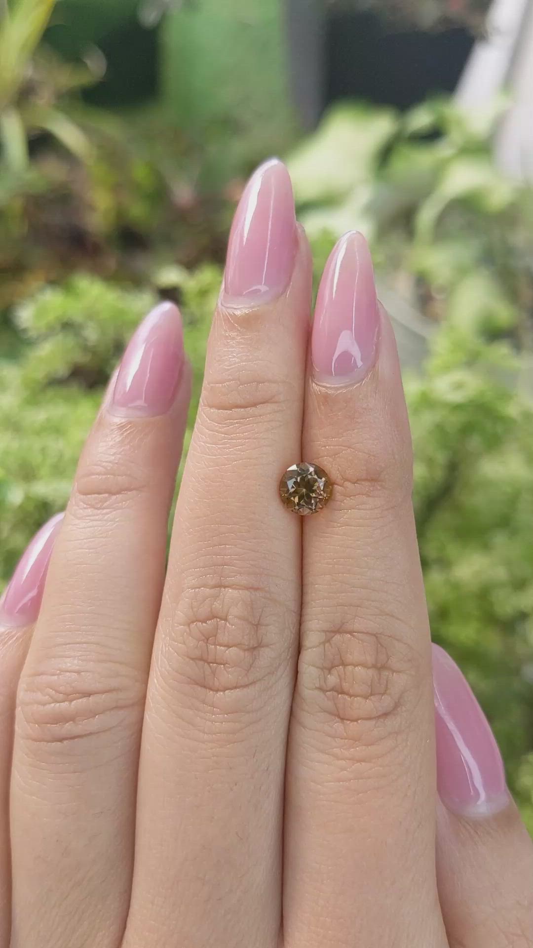 0.96 Ct. Tourmaline from Ceylon (Sri Lanka) Size Video