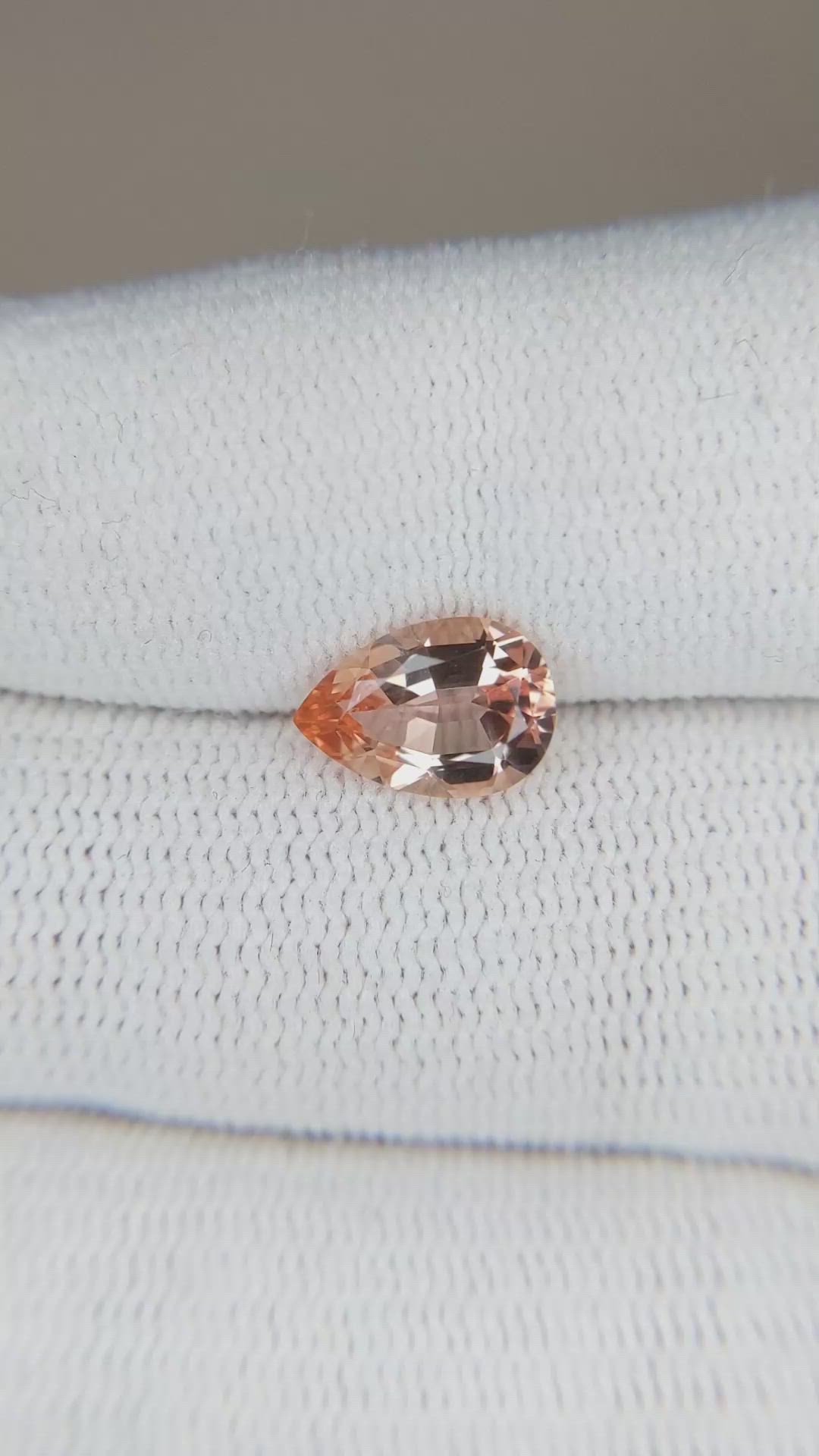 1.76 Ct. Imperial Topaz from Brazil Size Video