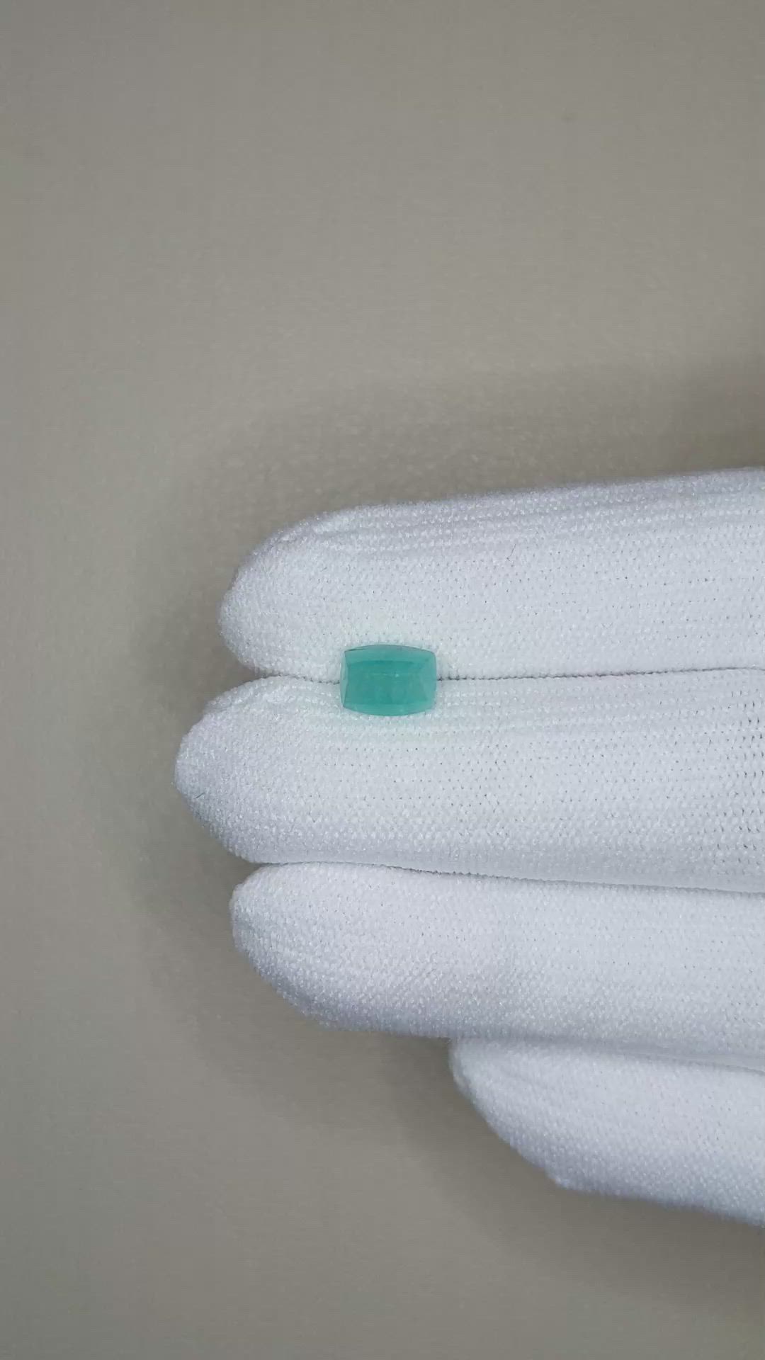 1.11 Ct. Cabochon Paraiba Tourmaline from Brazil Size Video