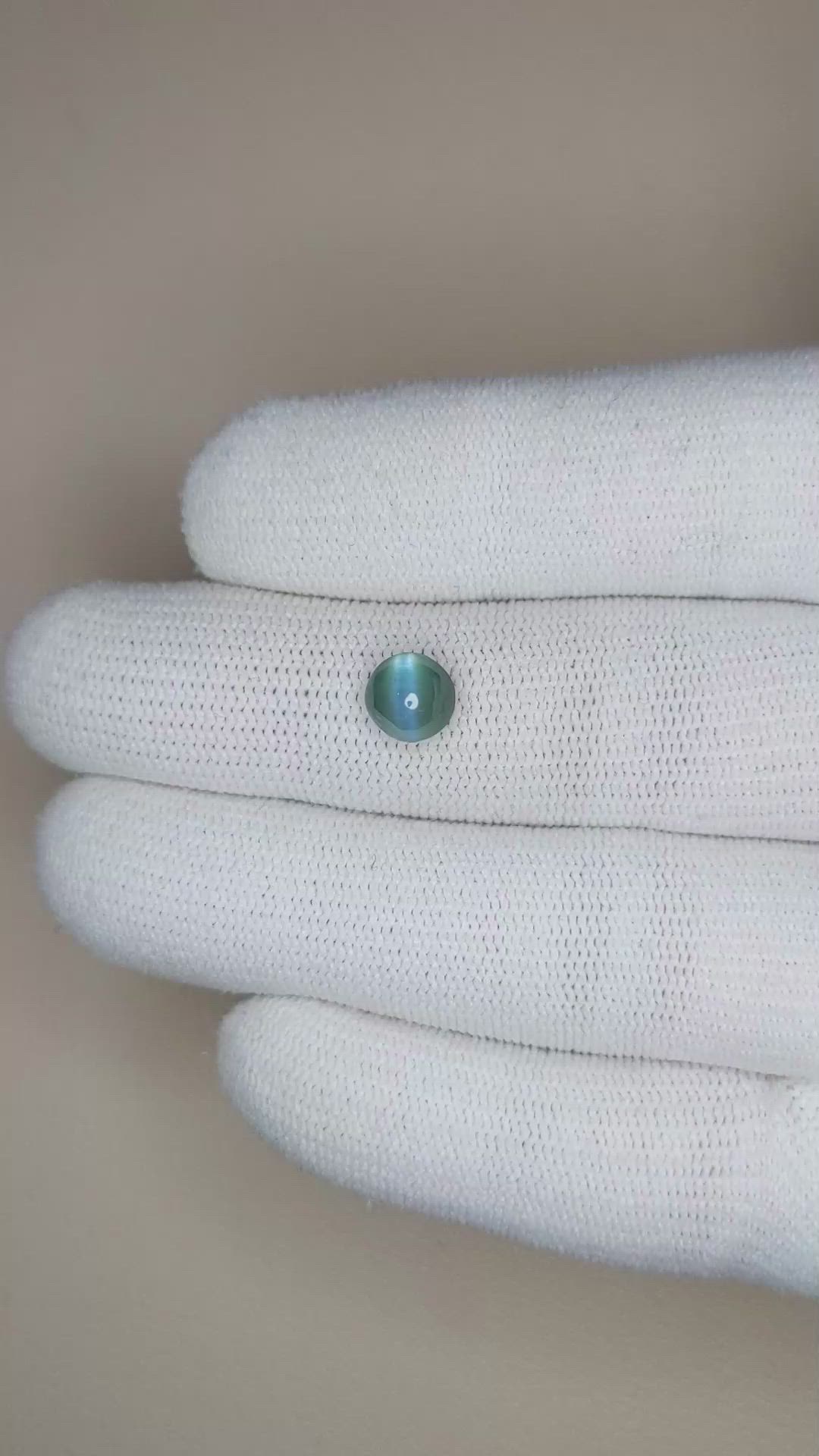 1.67 Ct. Cabochon Alexandrite from Ceylon (Sri Lanka) Size Video