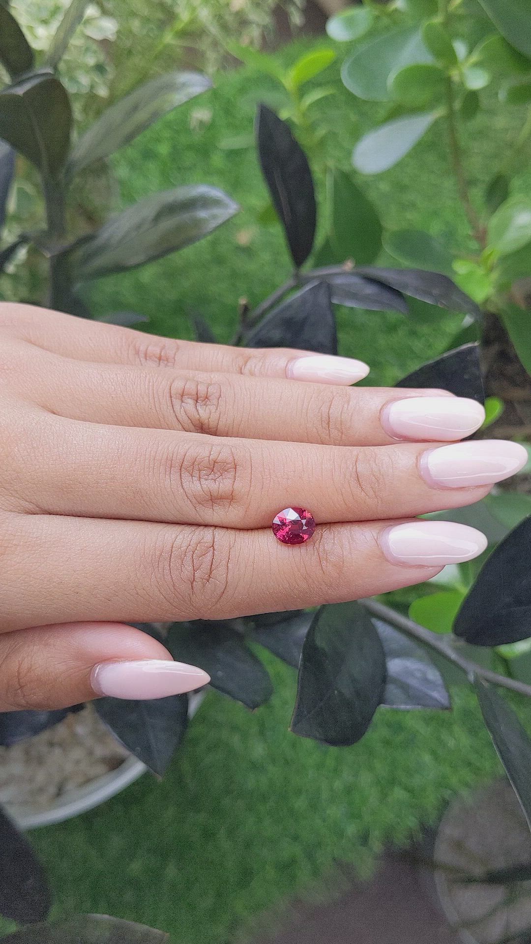 1.65 Ct. Spinel from Tanzania Size Video