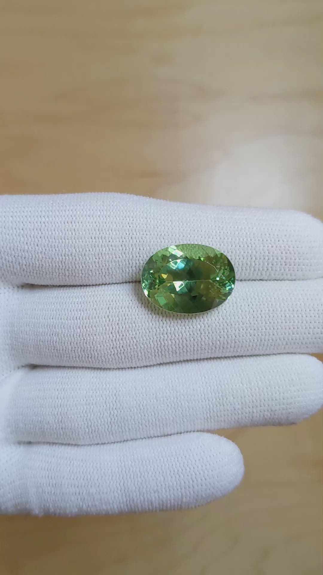 14.29 Ct. Tourmaline from Brazil Size Video