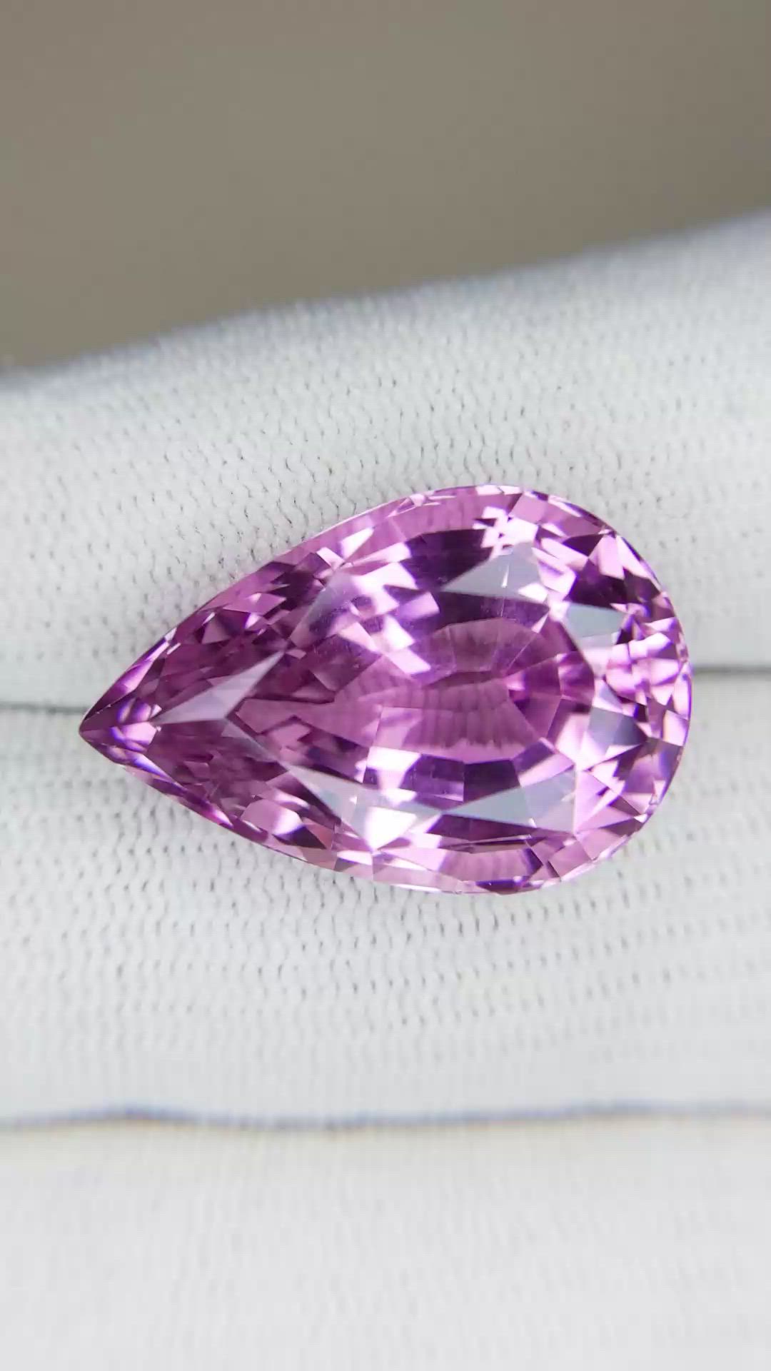 24.28 Ct. Kunzite from Afghanistan Size Video