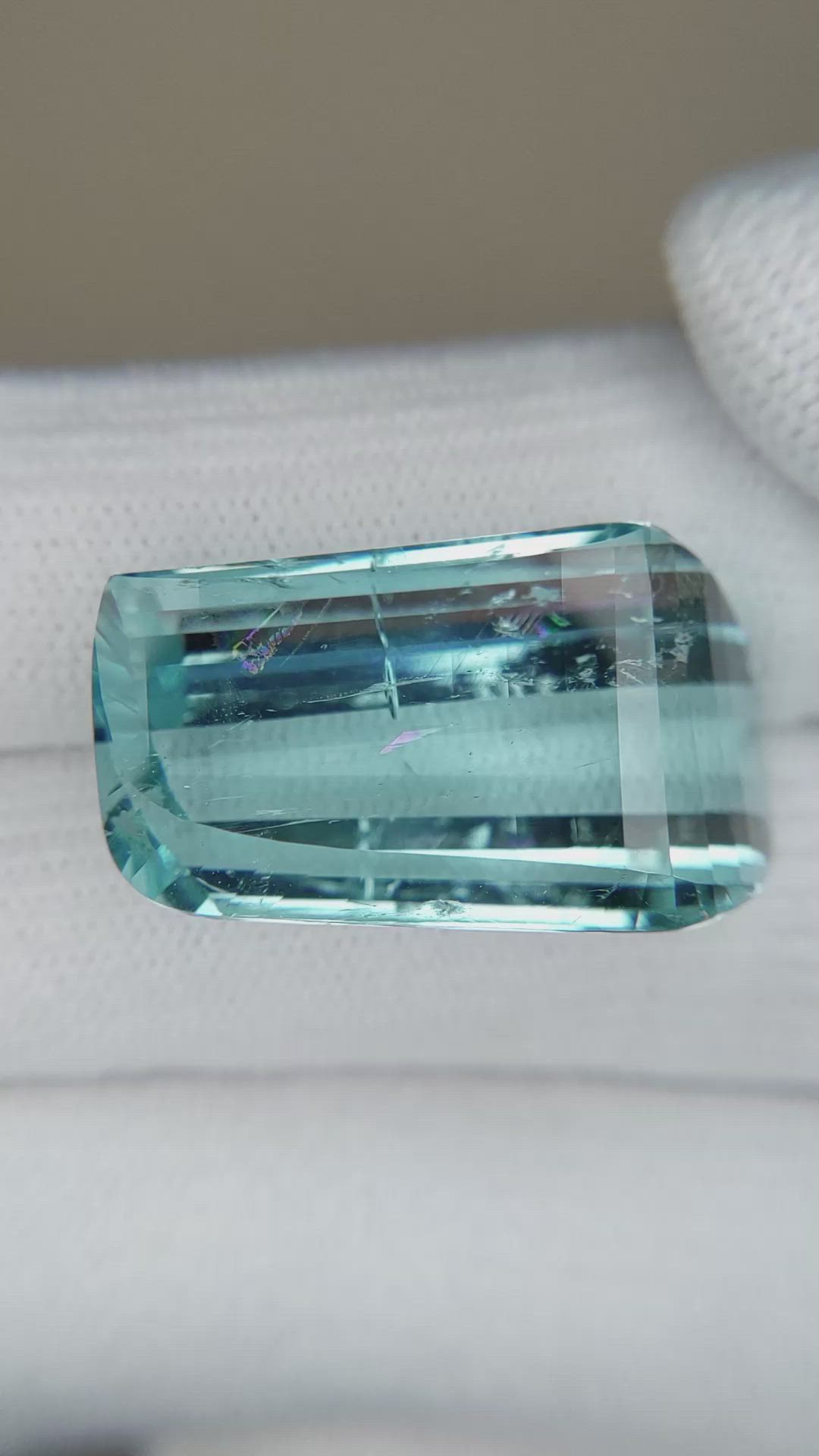 28.05 Ct. Aquamarine from Brazil Size Video