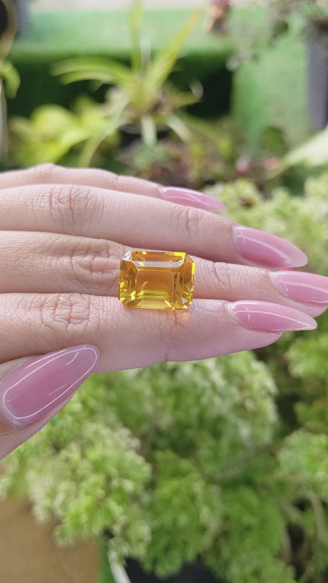 11.15 Ct. Citrine from Ceylon (Sri Lanka) Size Video