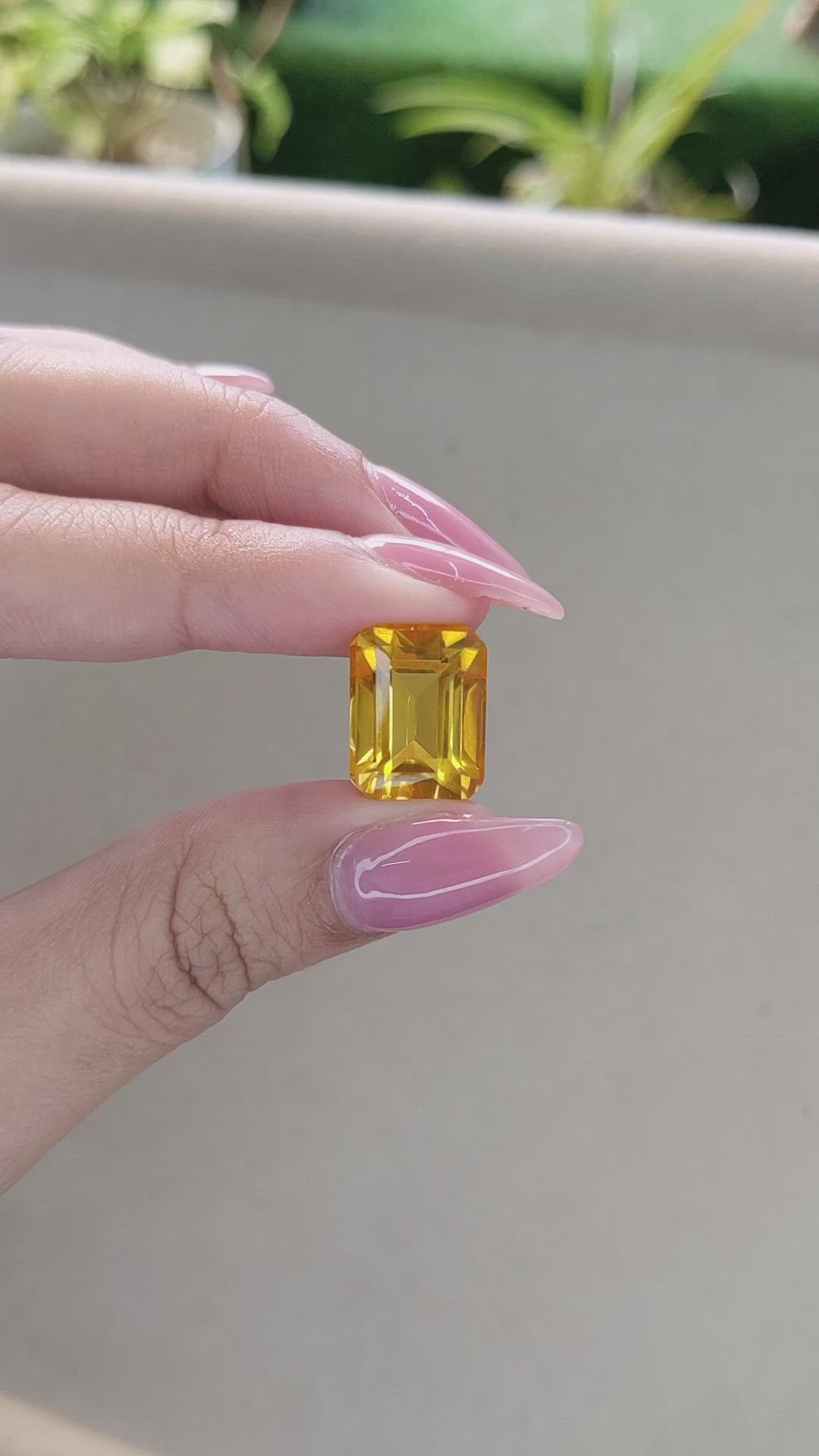 11.15 Ct. Citrine from Ceylon (Sri Lanka) Size Video