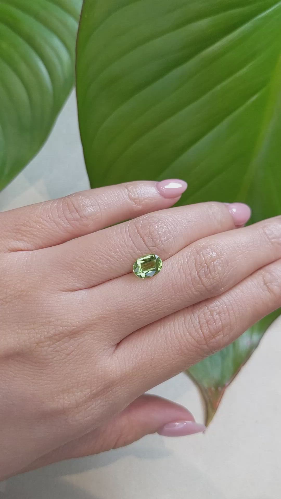 1.56 Ct. Peridot from Tanzania Size Video