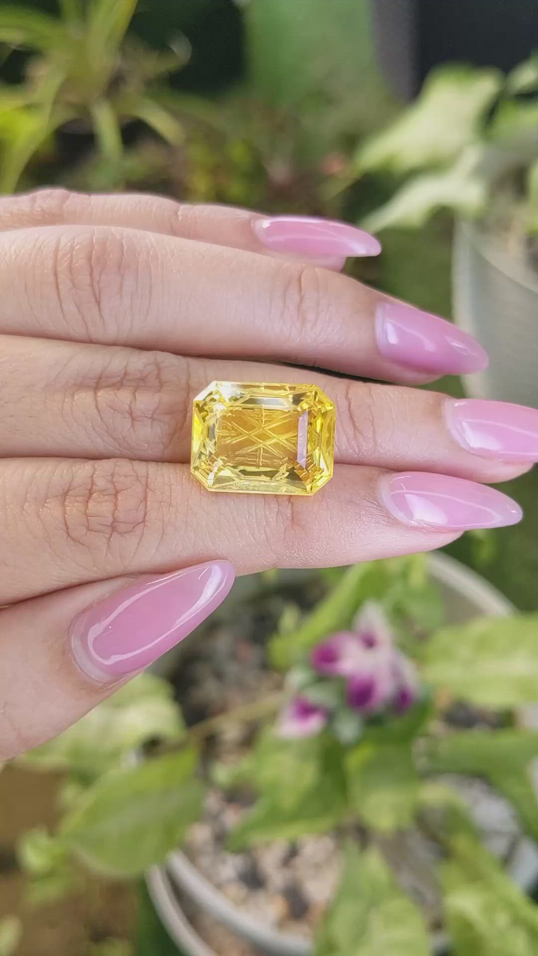 13.37 Ct. Citrine from Brazil Size Video