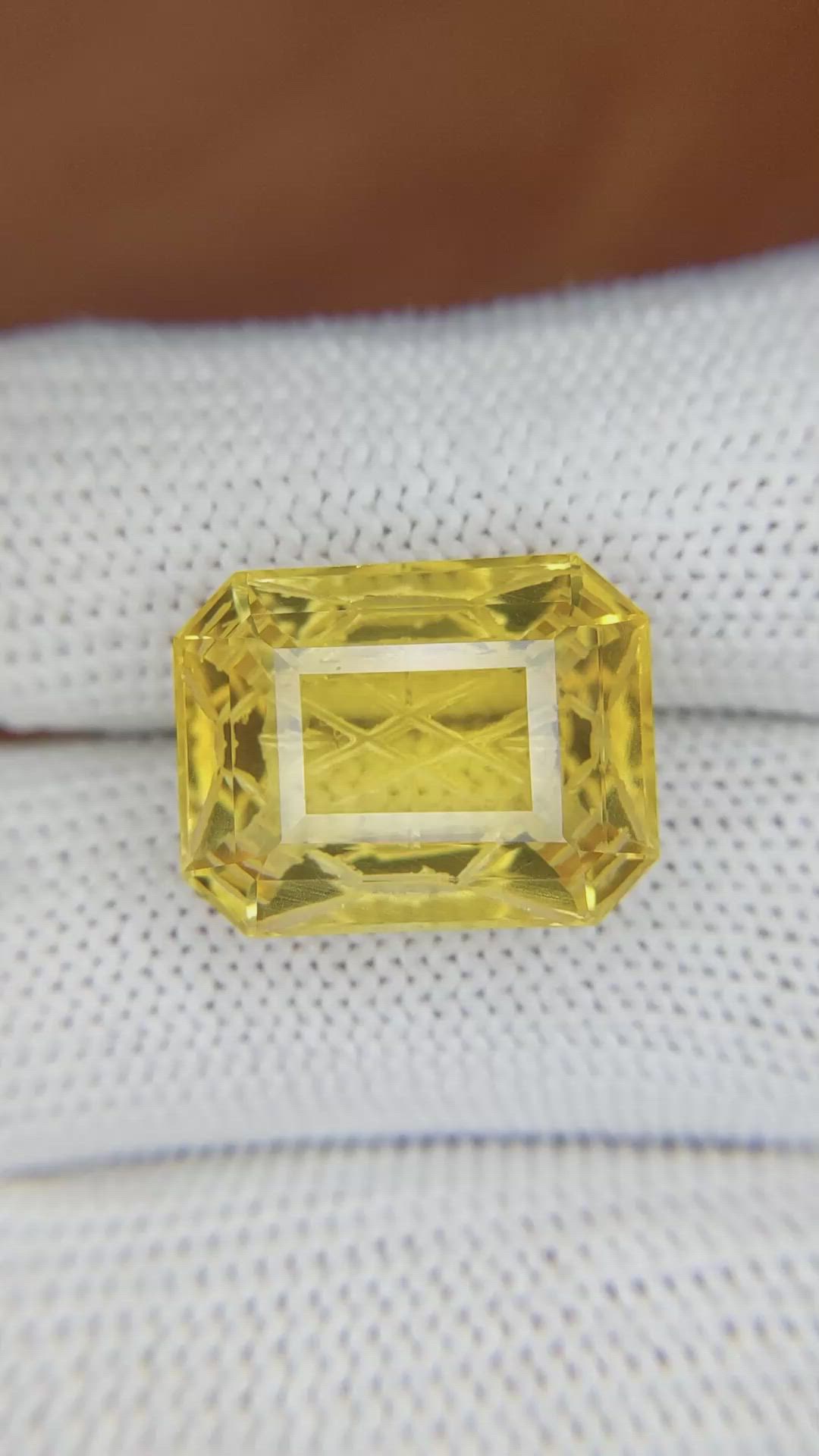 13.37 Ct. Citrine from Brazil Size Video