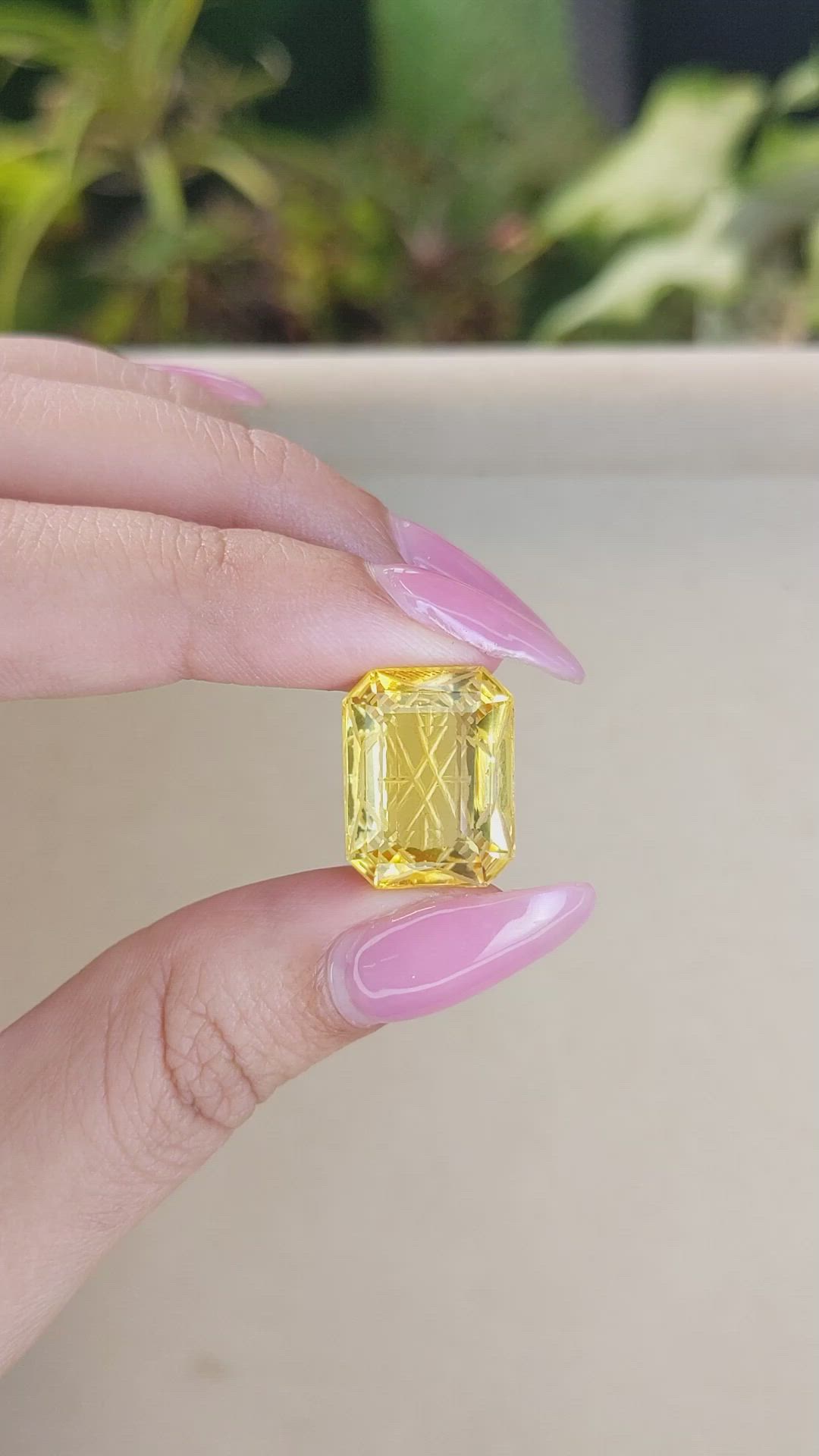 13.37 Ct. Citrine from Brazil Size Video