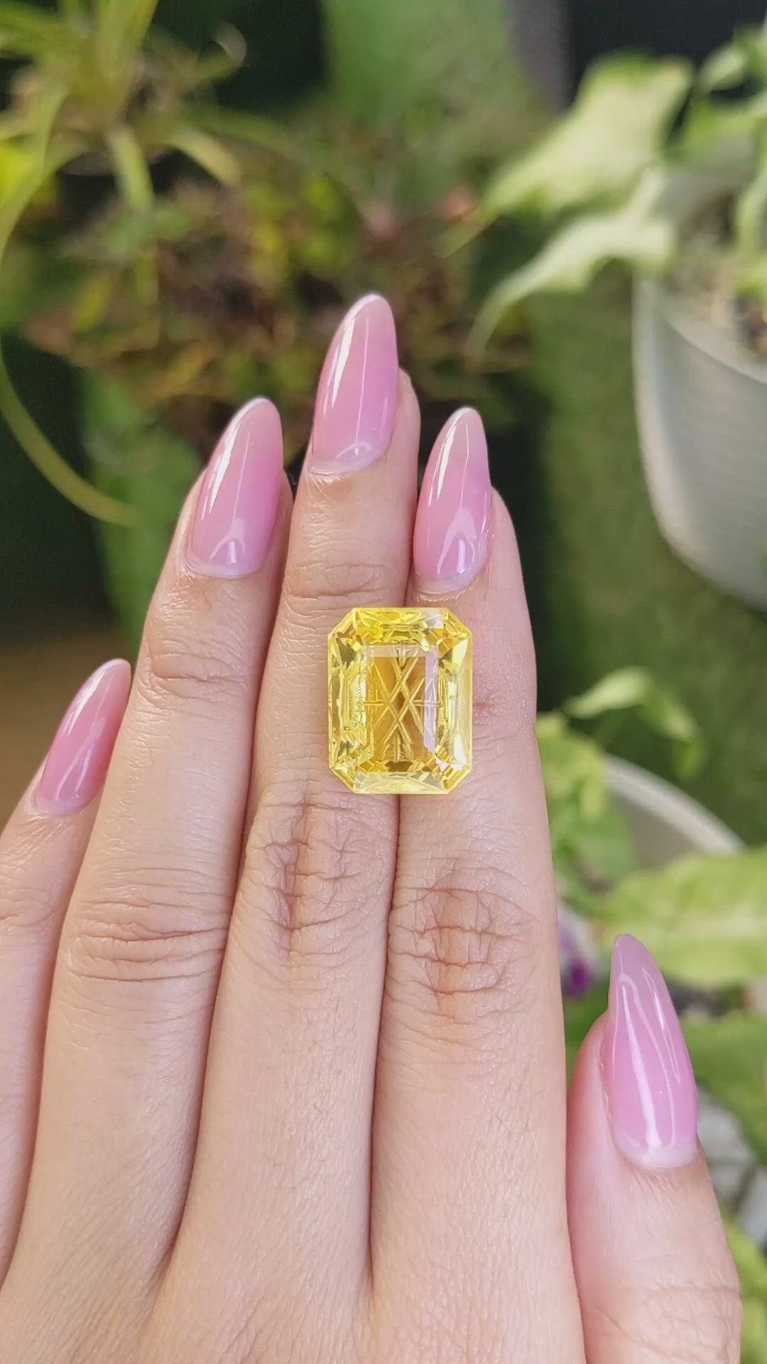 13.37 Ct. Citrine from Brazil Size Video
