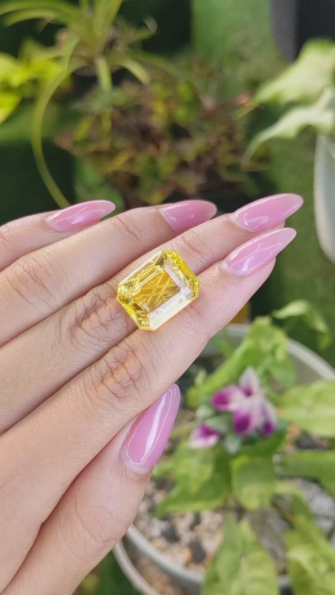 13.37 Ct. Citrine from Brazil Size Video