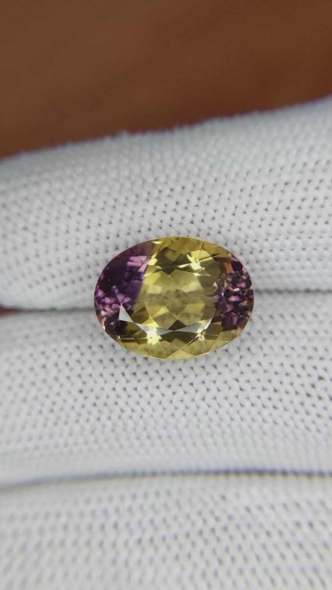 6.59 Ct. Ametrine from Brazil Size Video
