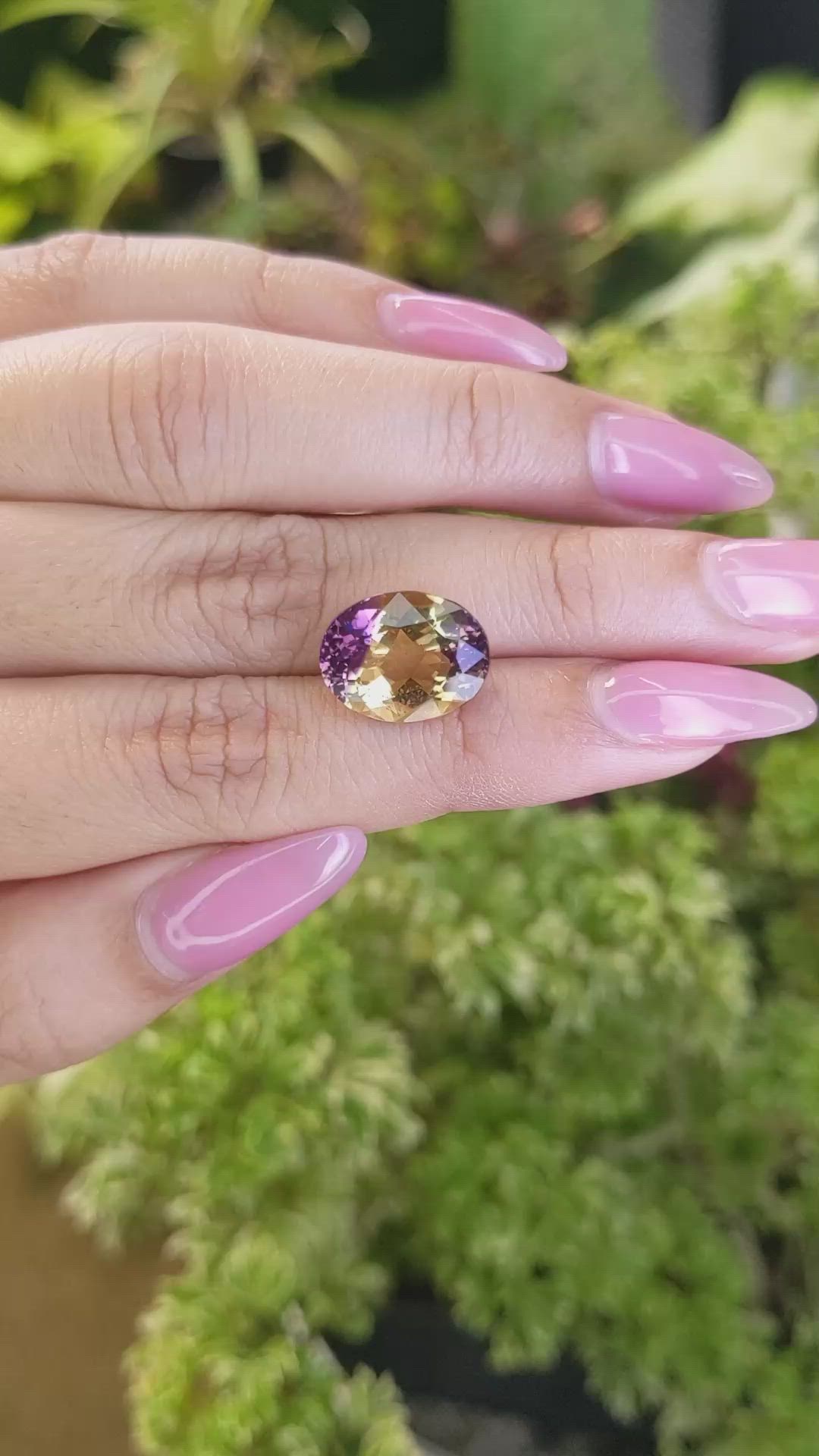 6.59 Ct. Ametrine from Brazil Size Video