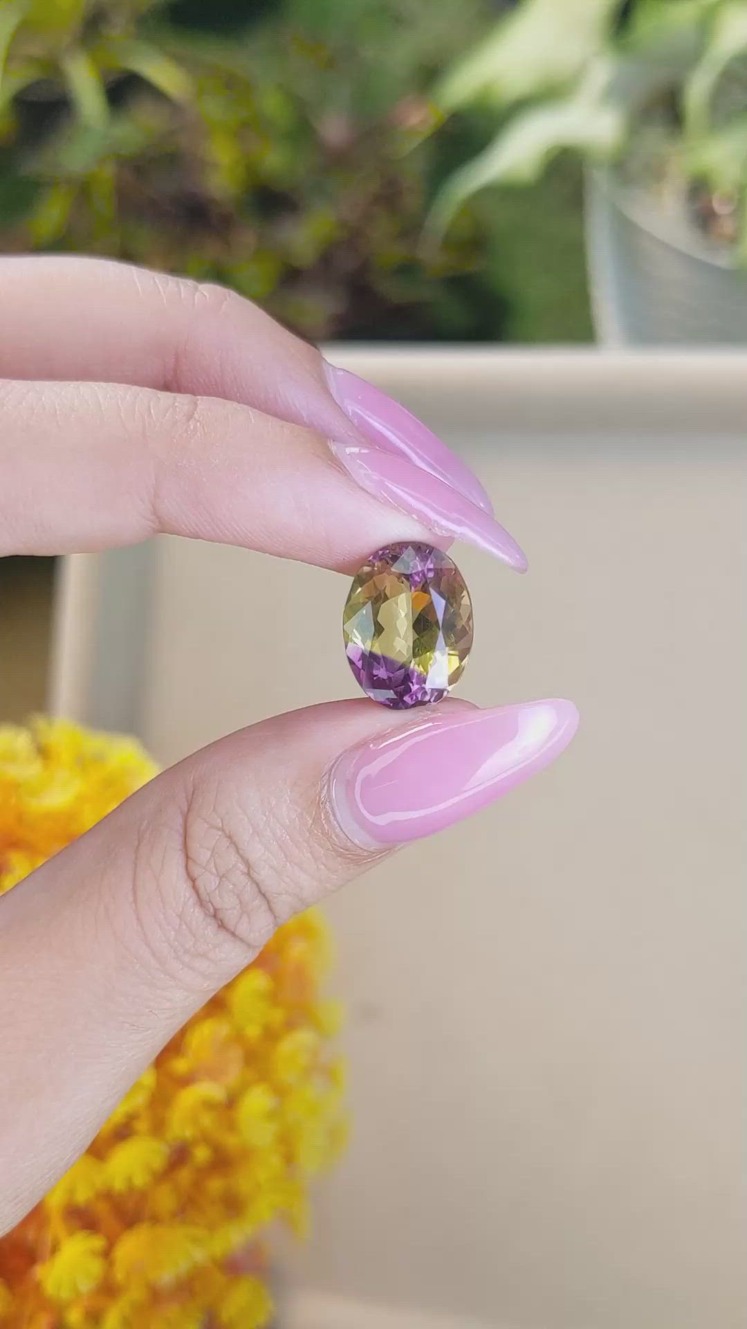 6.59 Ct. Ametrine from Brazil Size Video