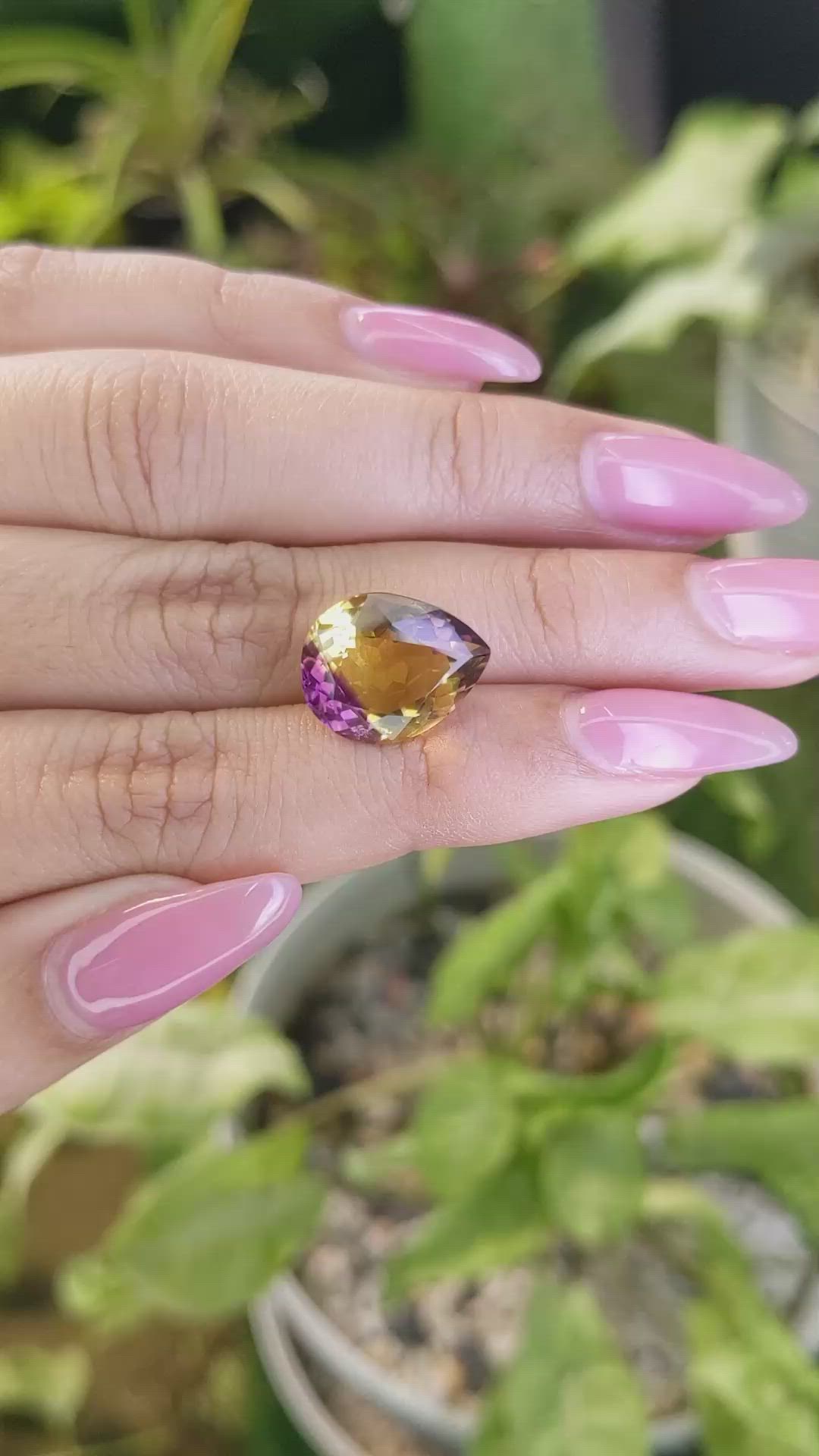 7.21 Ct. Ametrine from Brazil Size Video