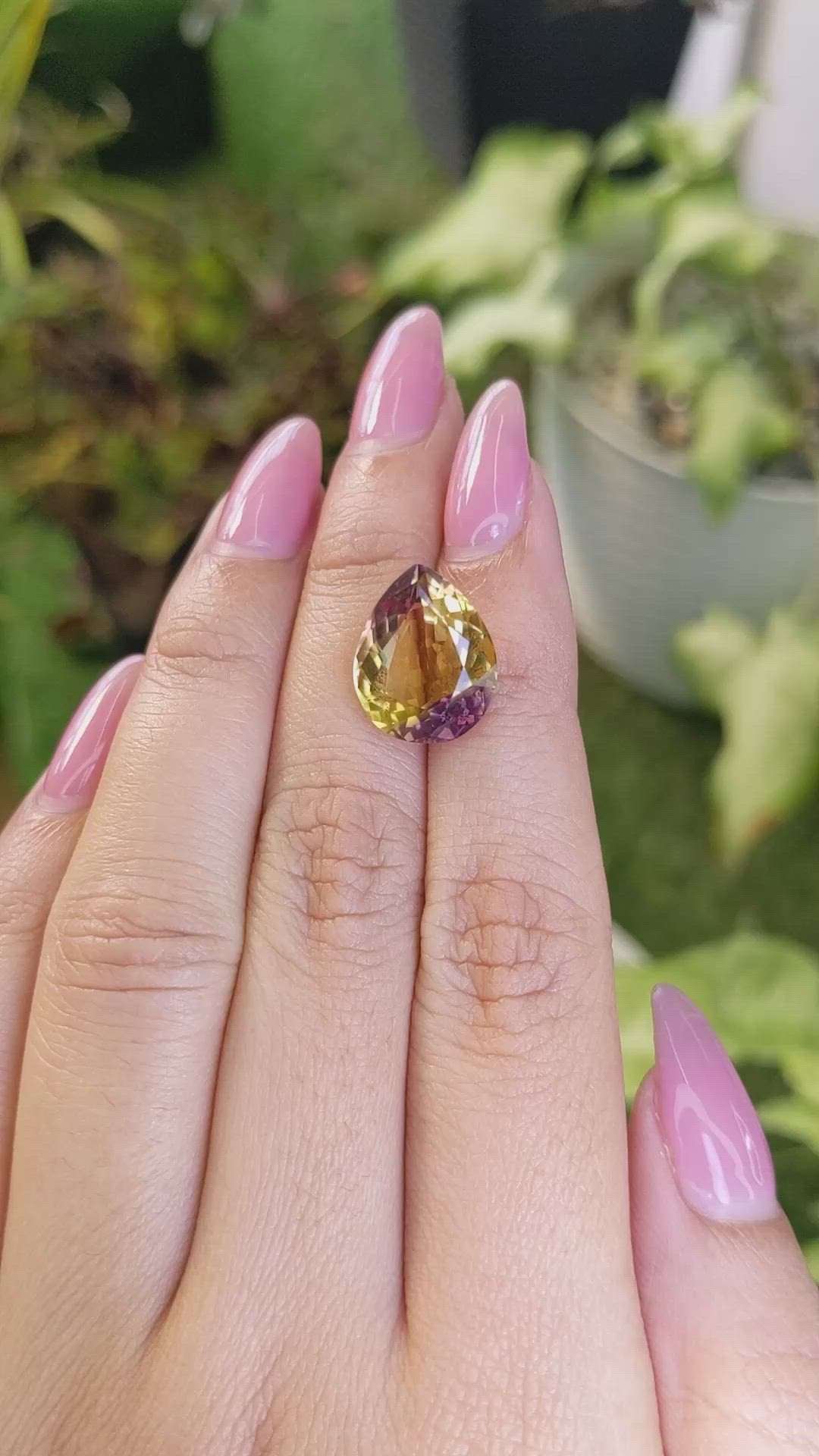 7.21 Ct. Ametrine from Brazil Size Video