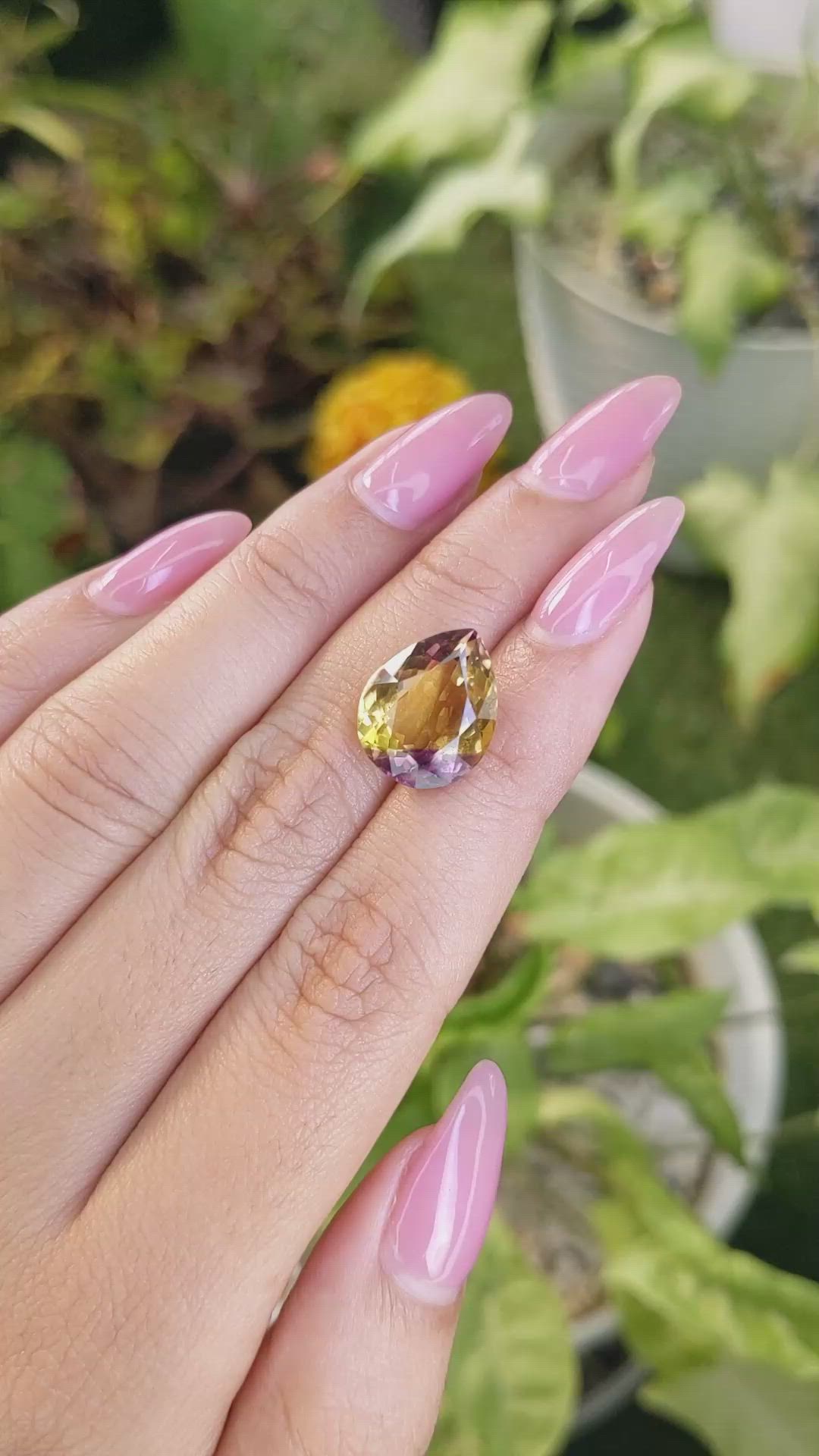 7.21 Ct. Ametrine from Brazil Size Video